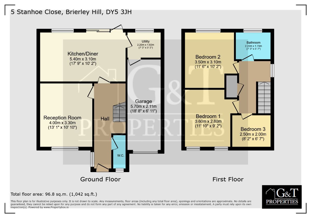 5 Stanhoe Close, Brierley Hill floorplan