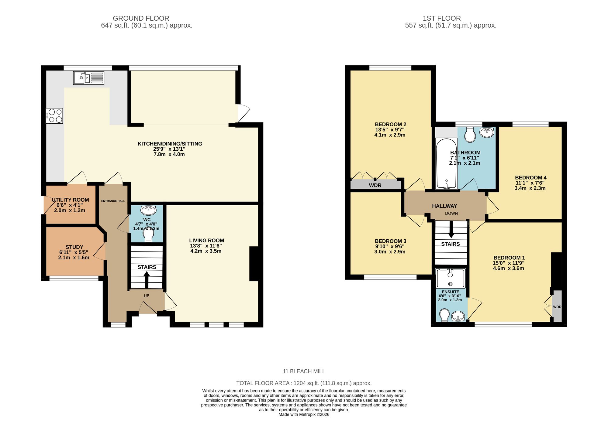 11 Bleach Mill Lane, Ilkley floorplan