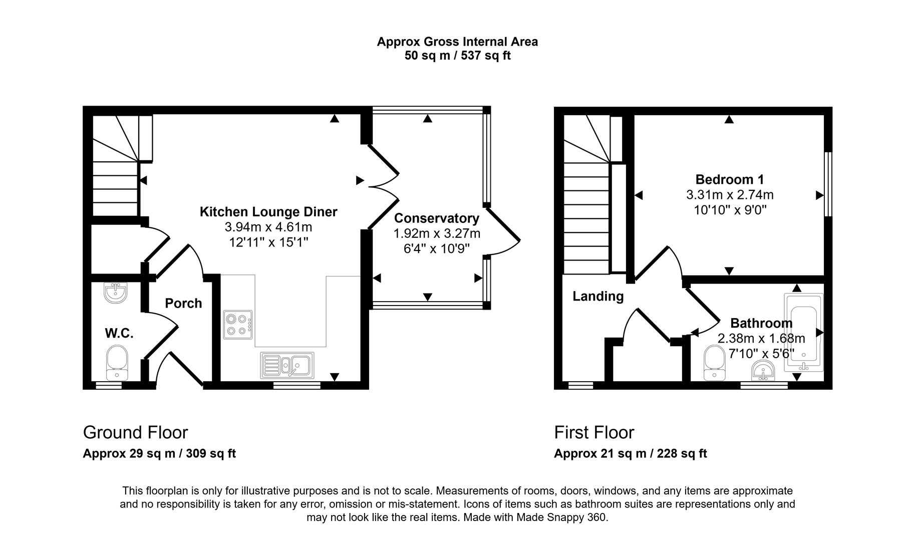 27, Ffordd Y Glowyr, Ammanford floorplan