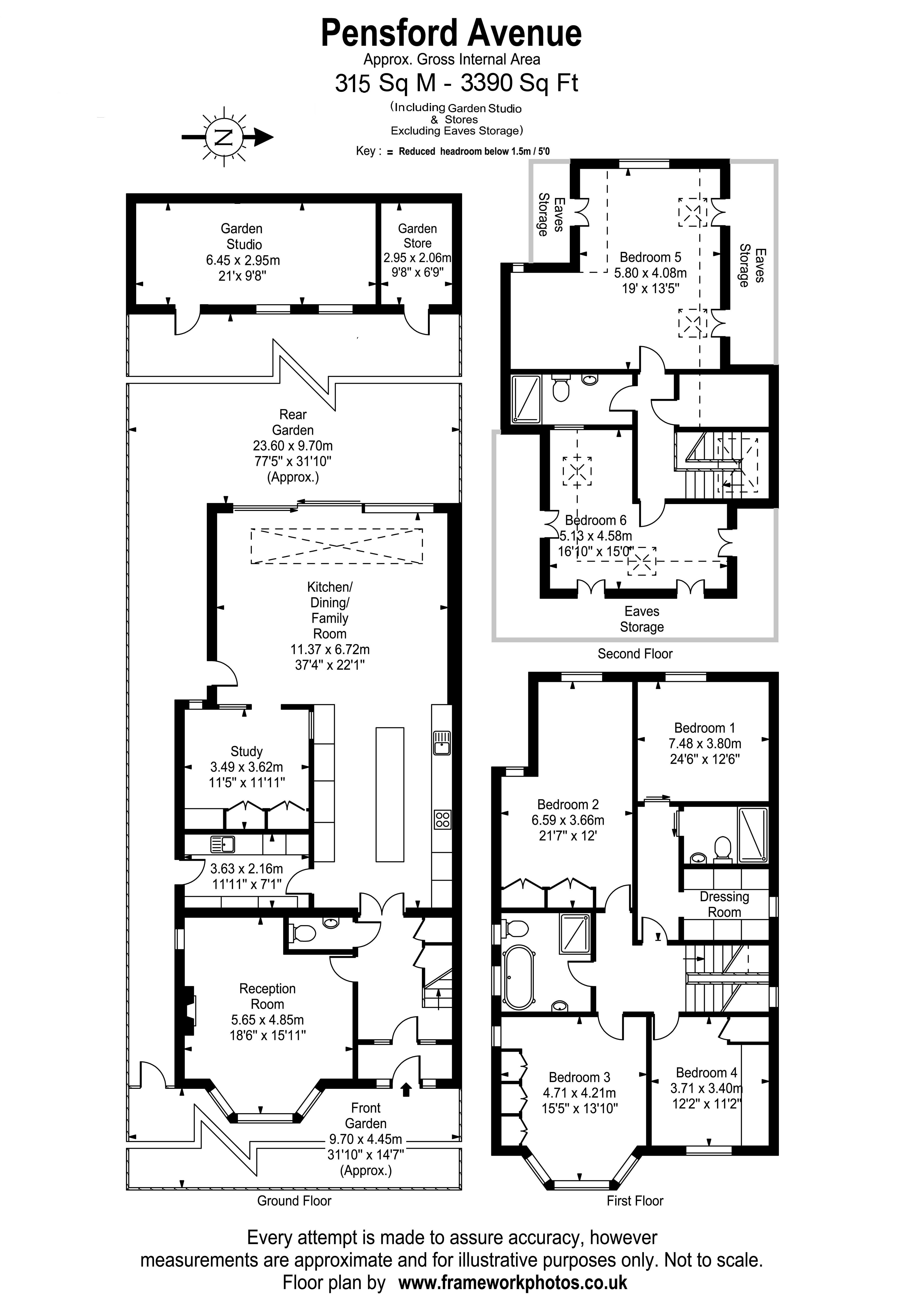 15, Pensford Avenue, Surrey floorplan