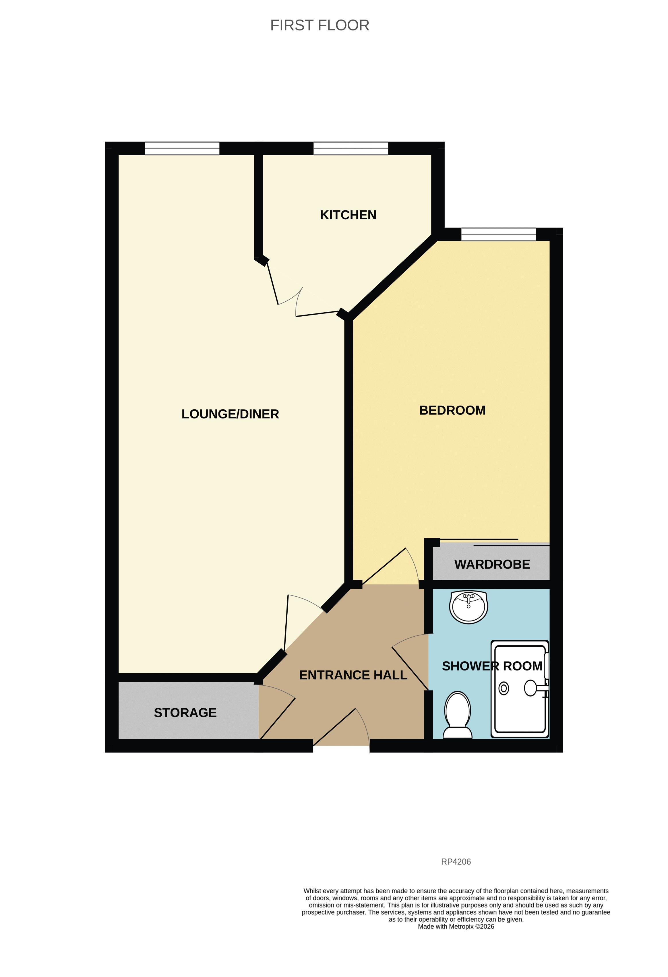 Apt 25 Cwrt Bryn Coed, Coed Pella Road, Colwyn Bay floorplan