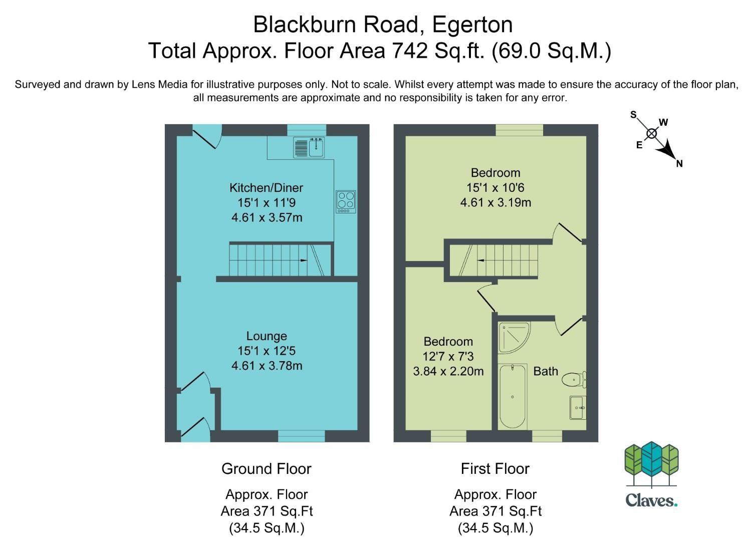 105, Blackburn Road, Egerton floorplan