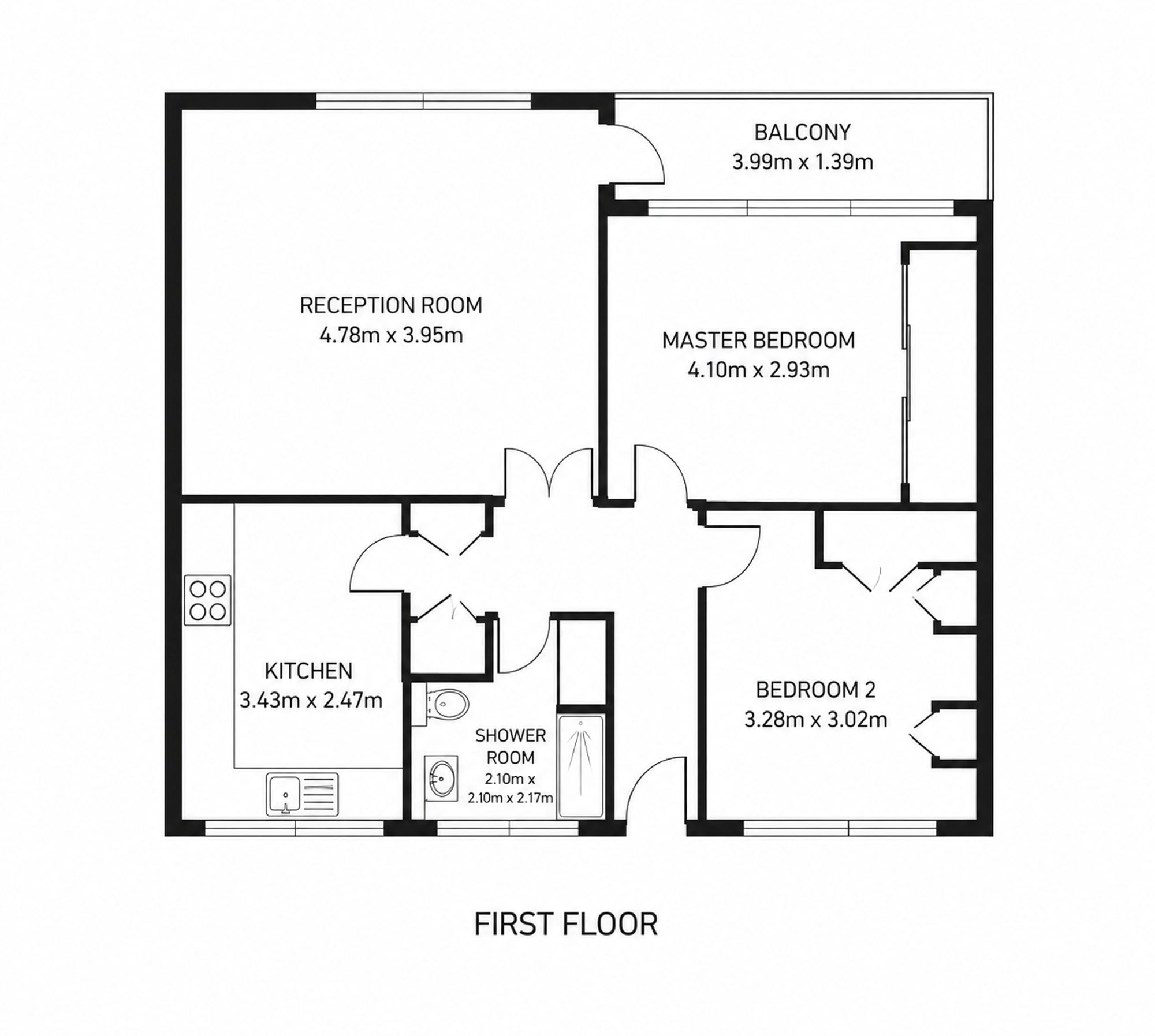 Flat 9, Dulverton Royal College Street, London floorplan
