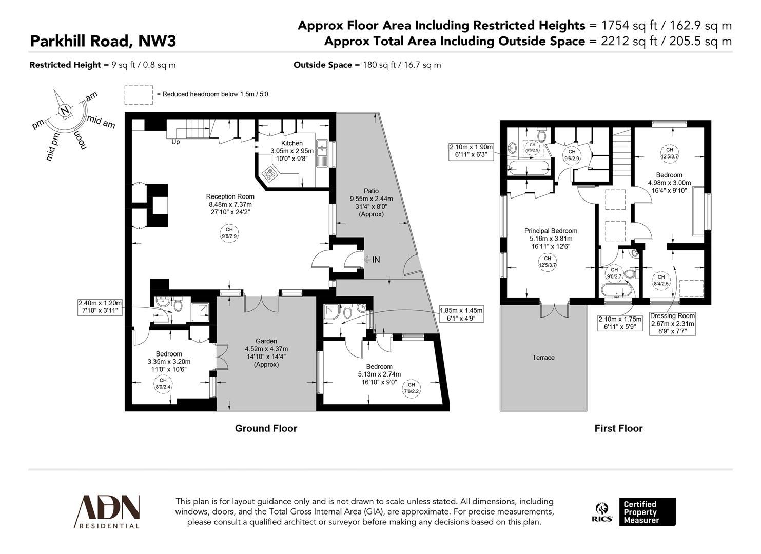 Parkhill Road, London floorplan