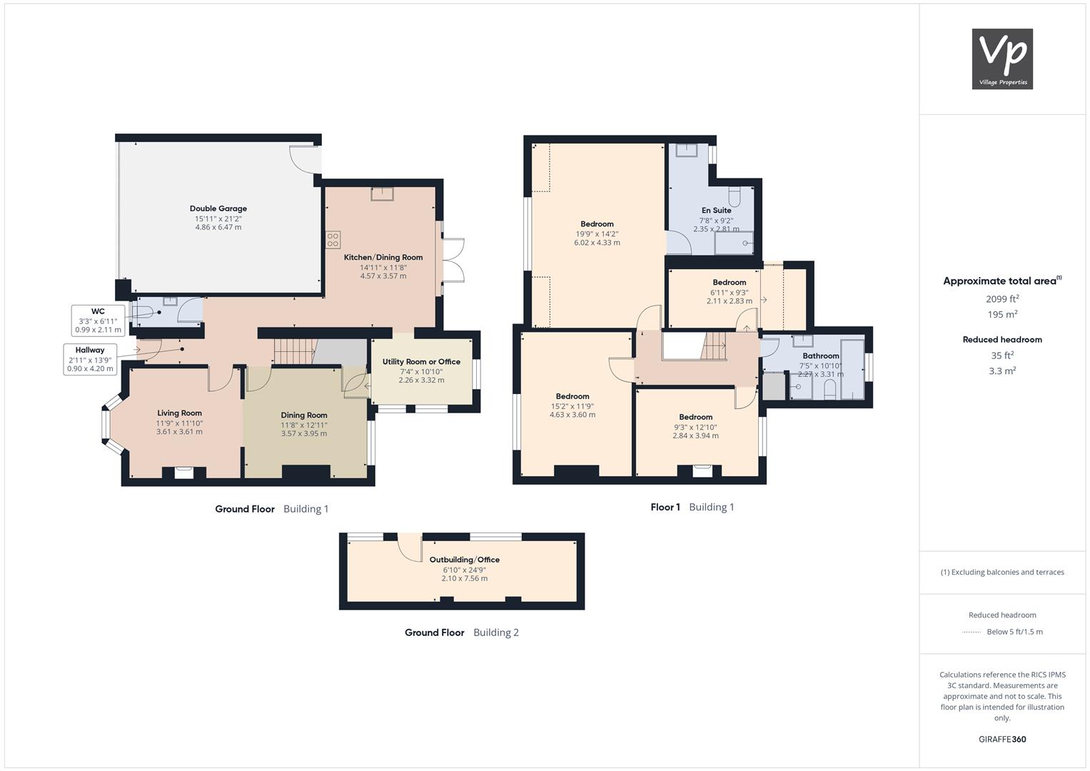 55, Long Lane, Reading floorplan