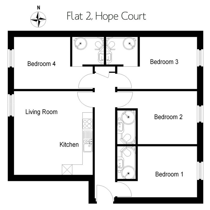 Hope Court, Prince of Wales Road, Exeter floorplan