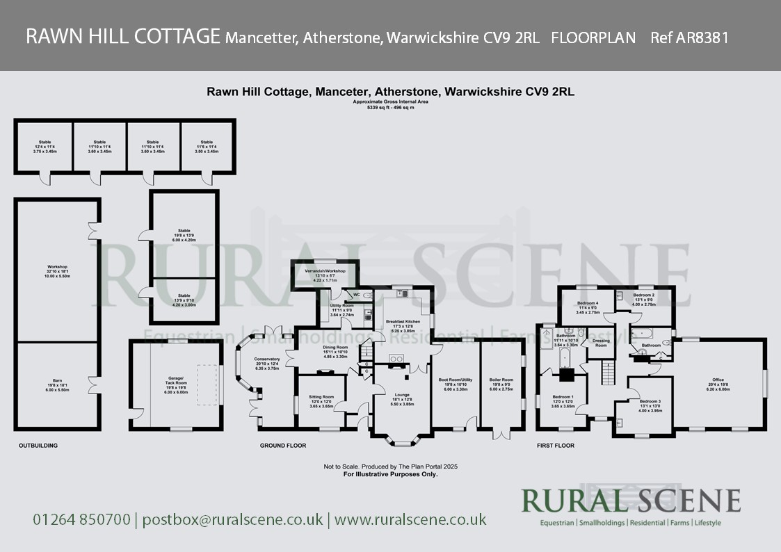 RAWN HILL COTTAGE, ATHERSTONE floorplan