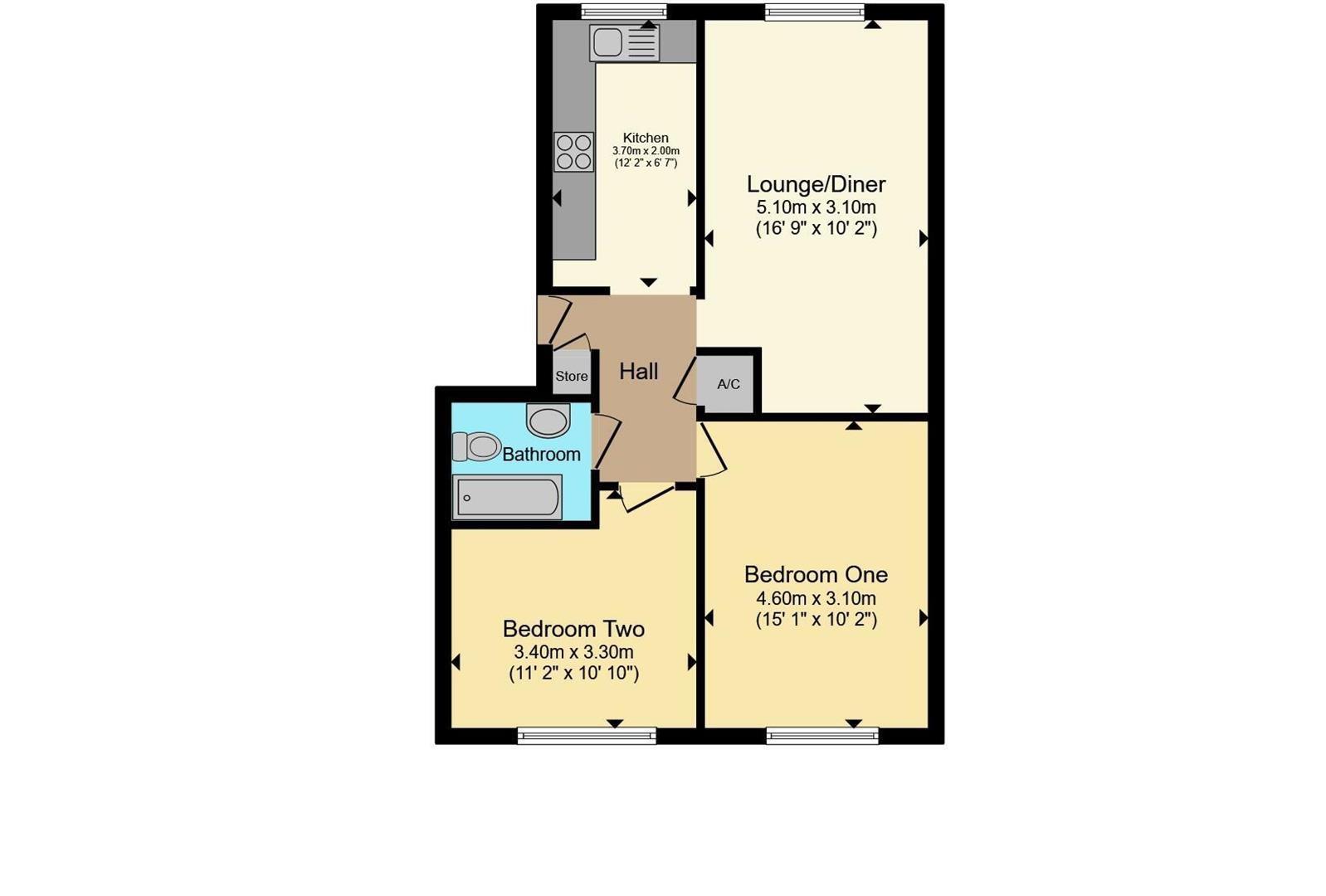 54, Watling Gardens, Dunstable floorplan