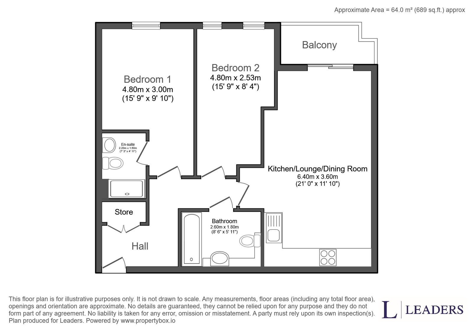 Cornmill Lane, London floorplan