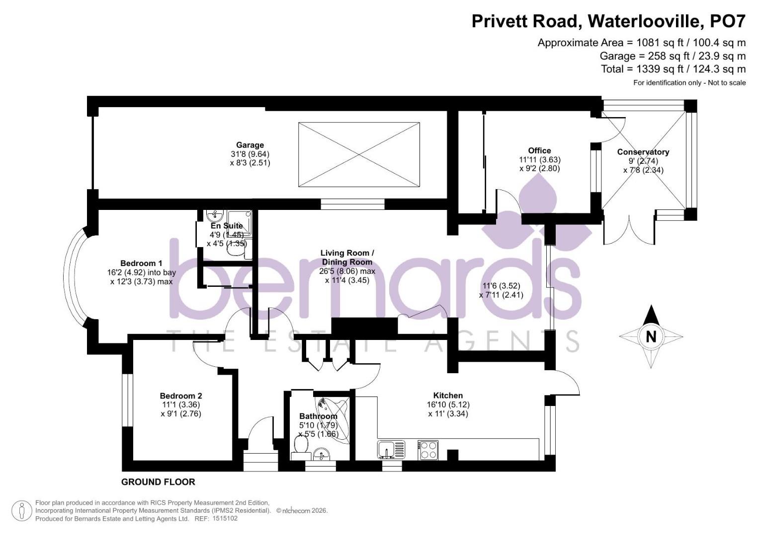 58, Privett Road, Waterlooville floorplan