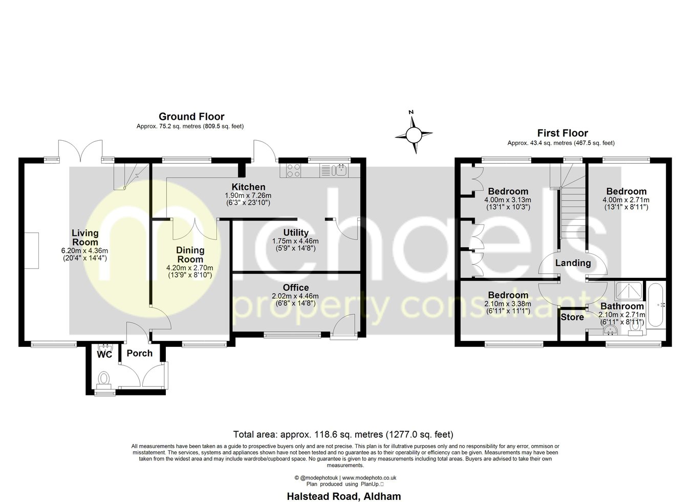 Holly Cottage, Halstead Road, Colchester floorplan