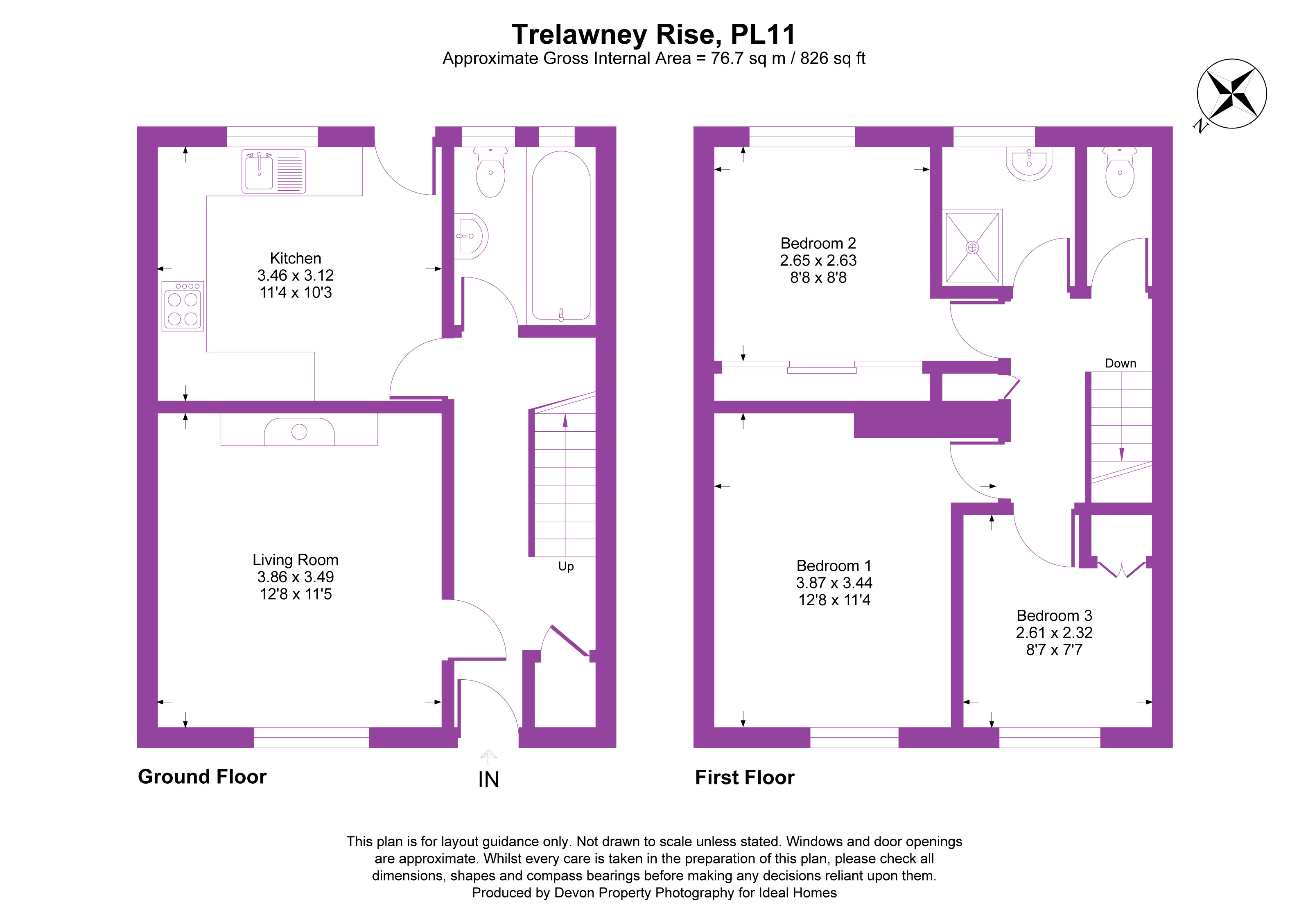 18, Trelawney Rise, Cornwall floorplan