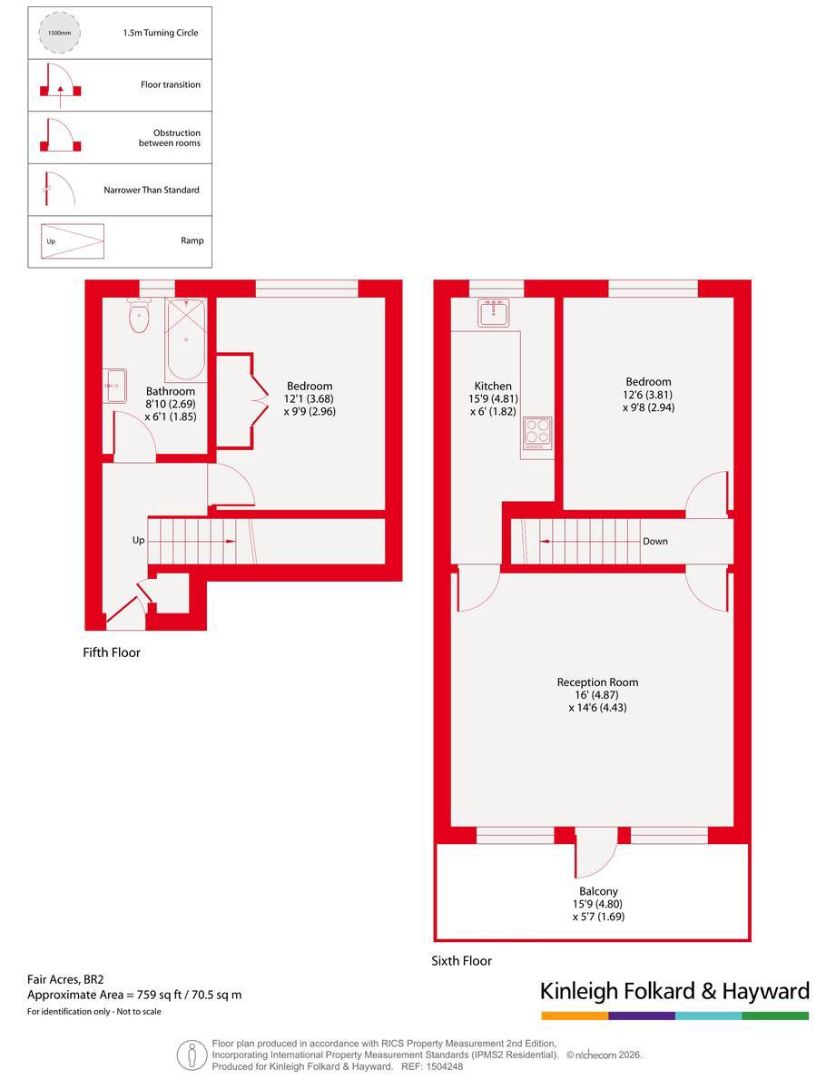 Flat 179, Elgar Lodge,, Fair Acres, Bromley floorplan