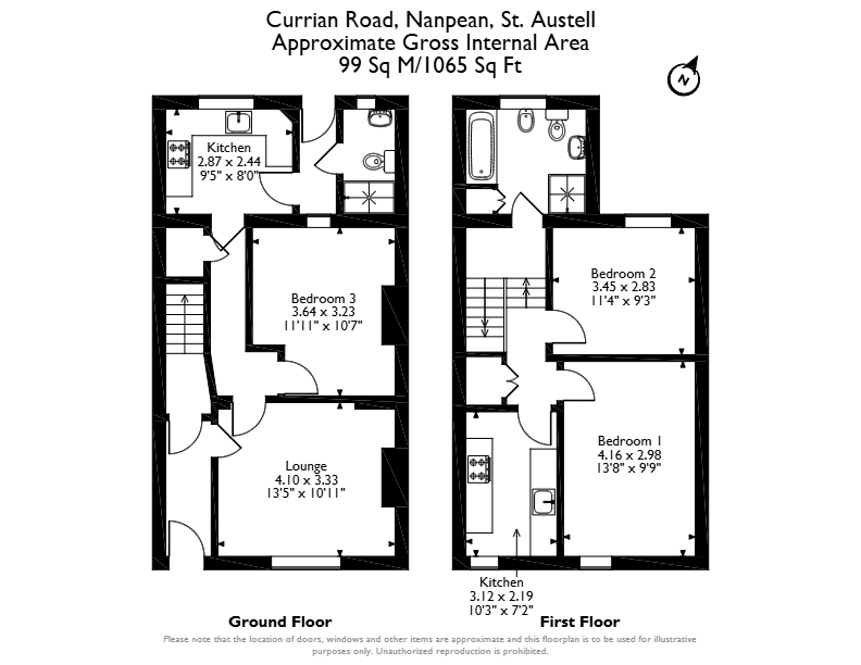 78, Currian Road, St Austell floorplan