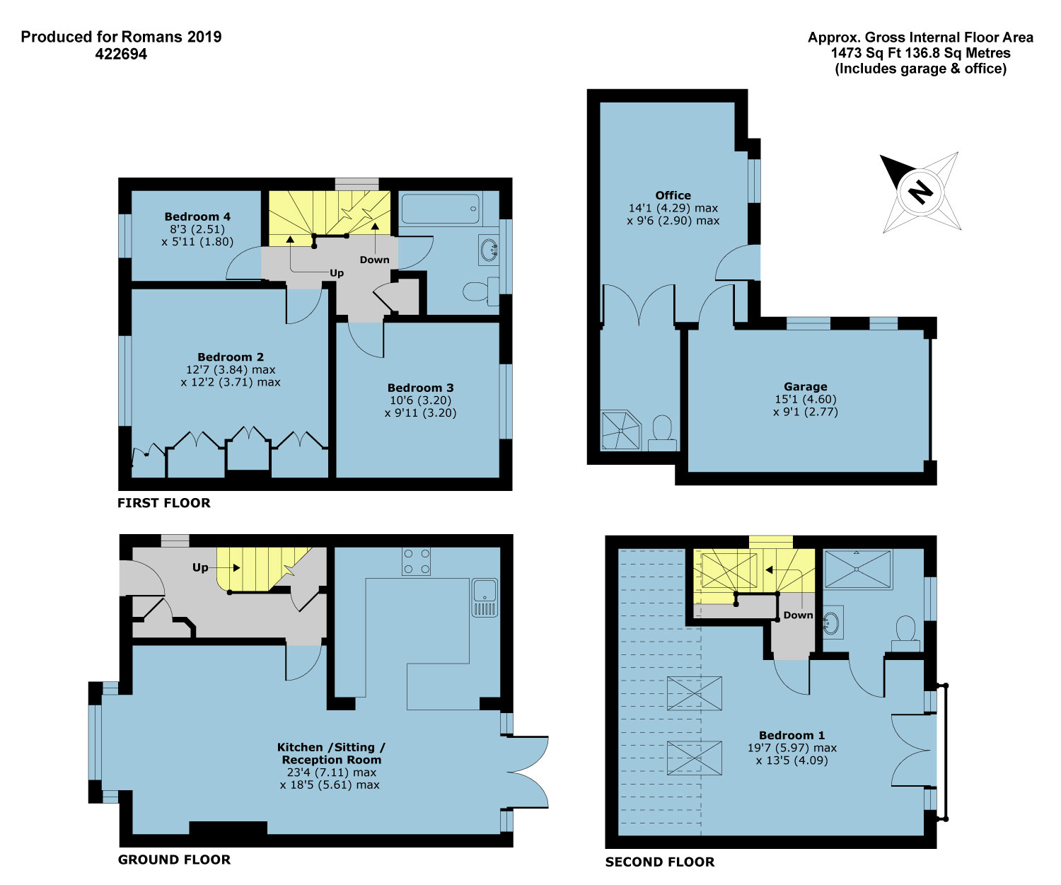 4 Bedrooms Semi-detached house for sale in Gables Close, Datchet, Slough SL3