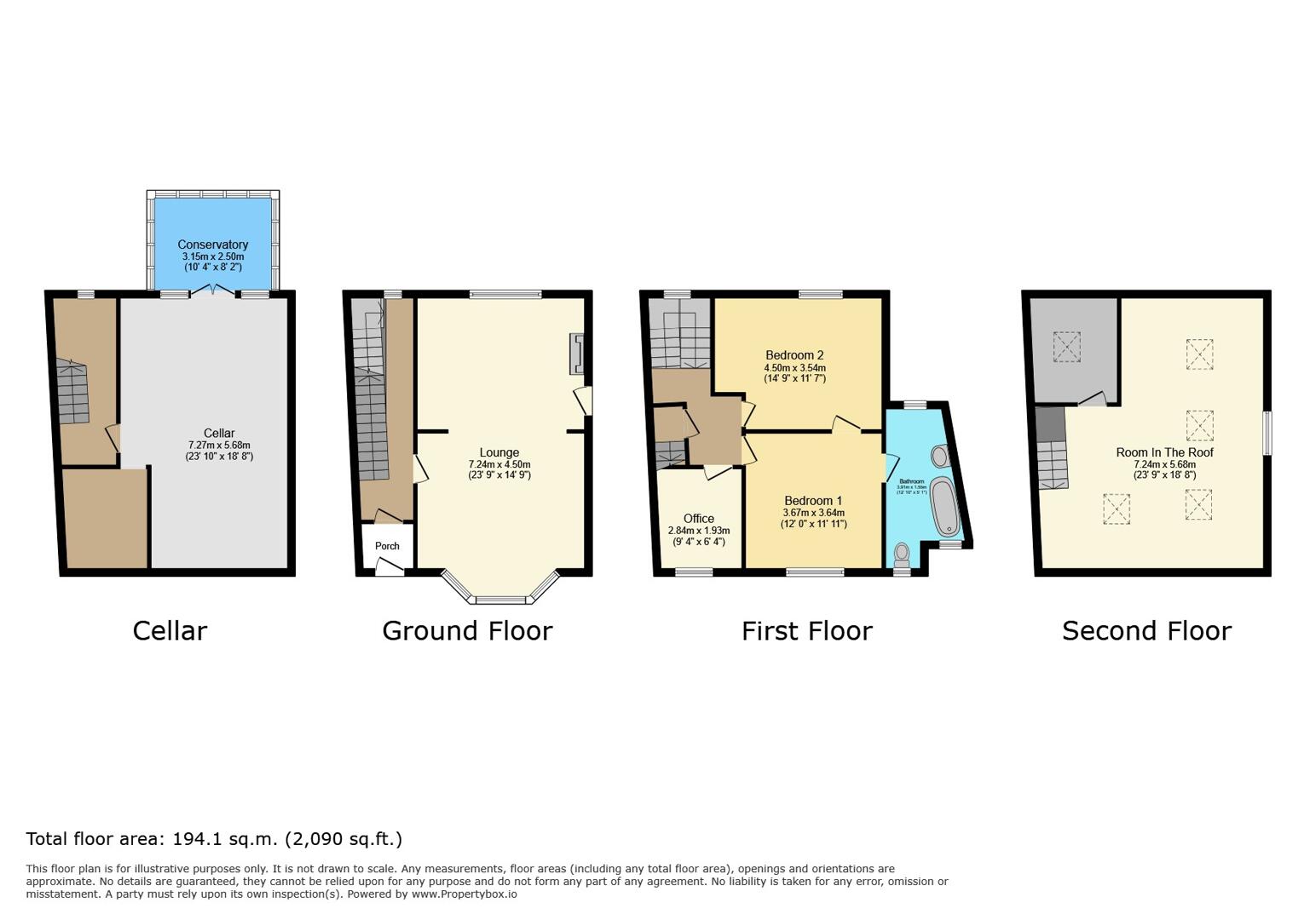 95, Main Street, Sedbergh floorplan