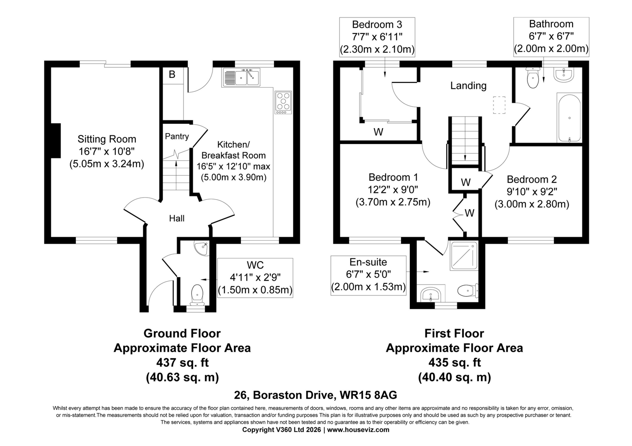 26, Boraston Drive, Tenbury Wells floorplan