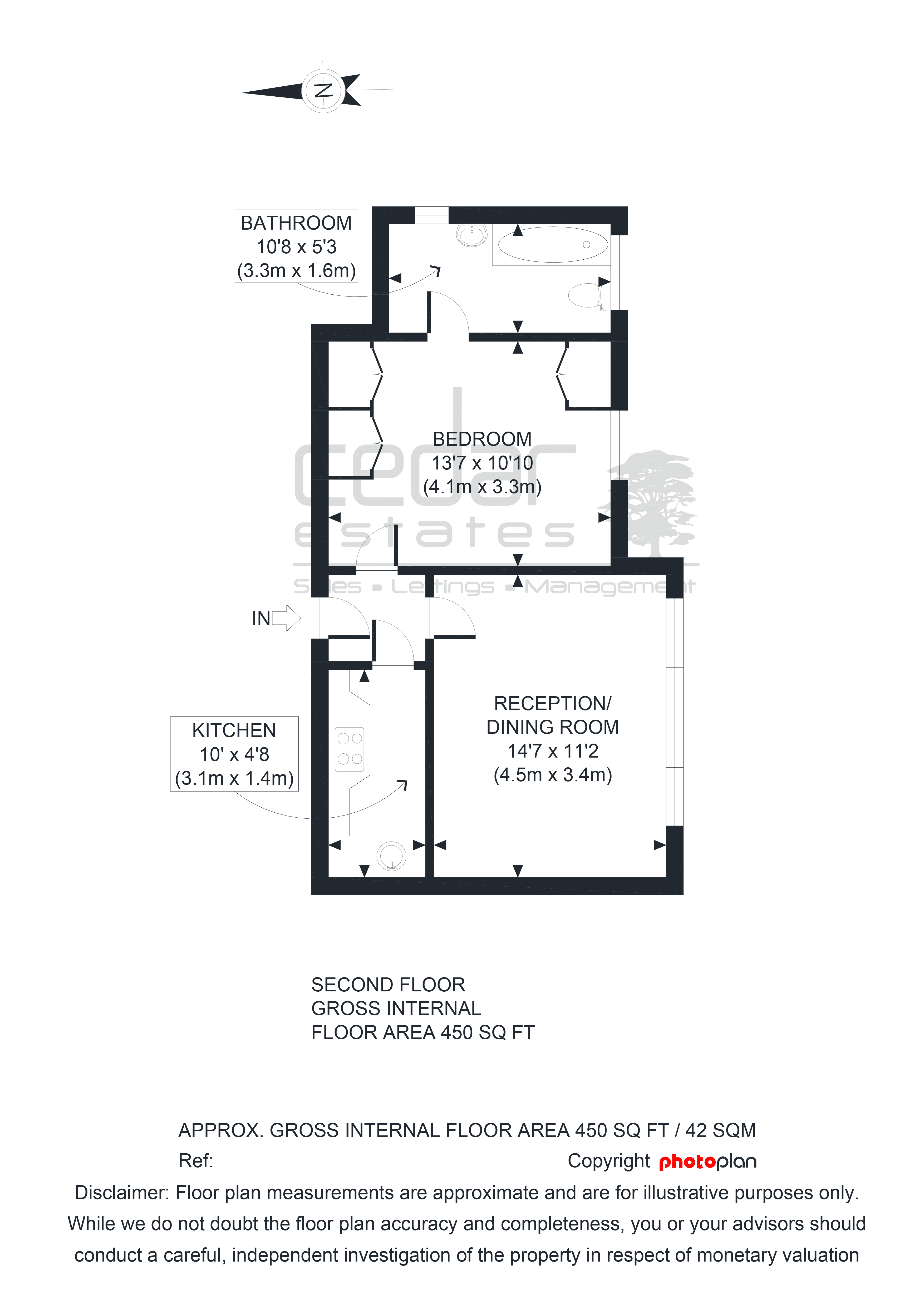 Flat 7 West Court, 2, Woodchurch Road, London floorplan