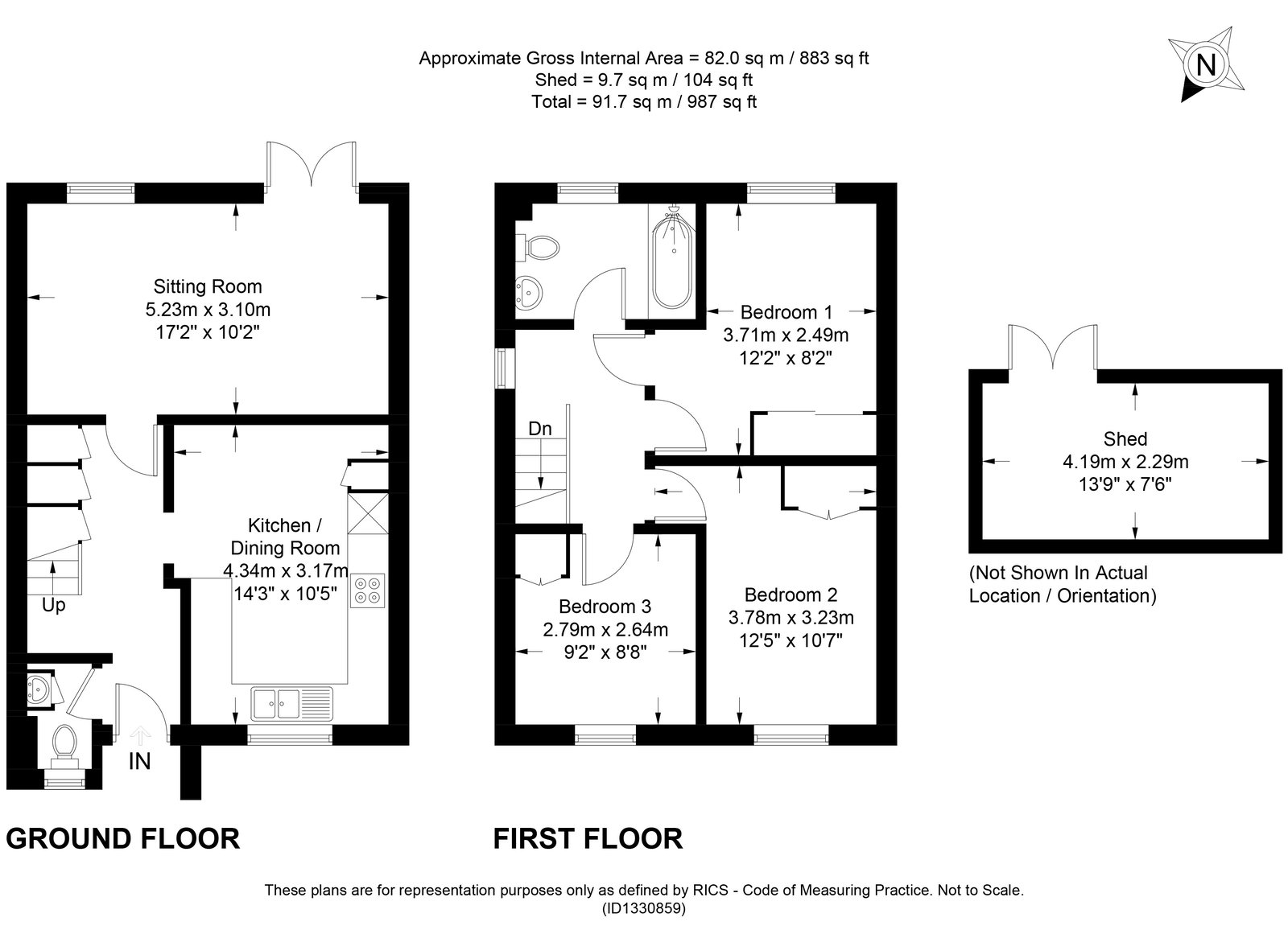 Rowdell Cottages,12, Gascoigne Lane, Alresford floorplan
