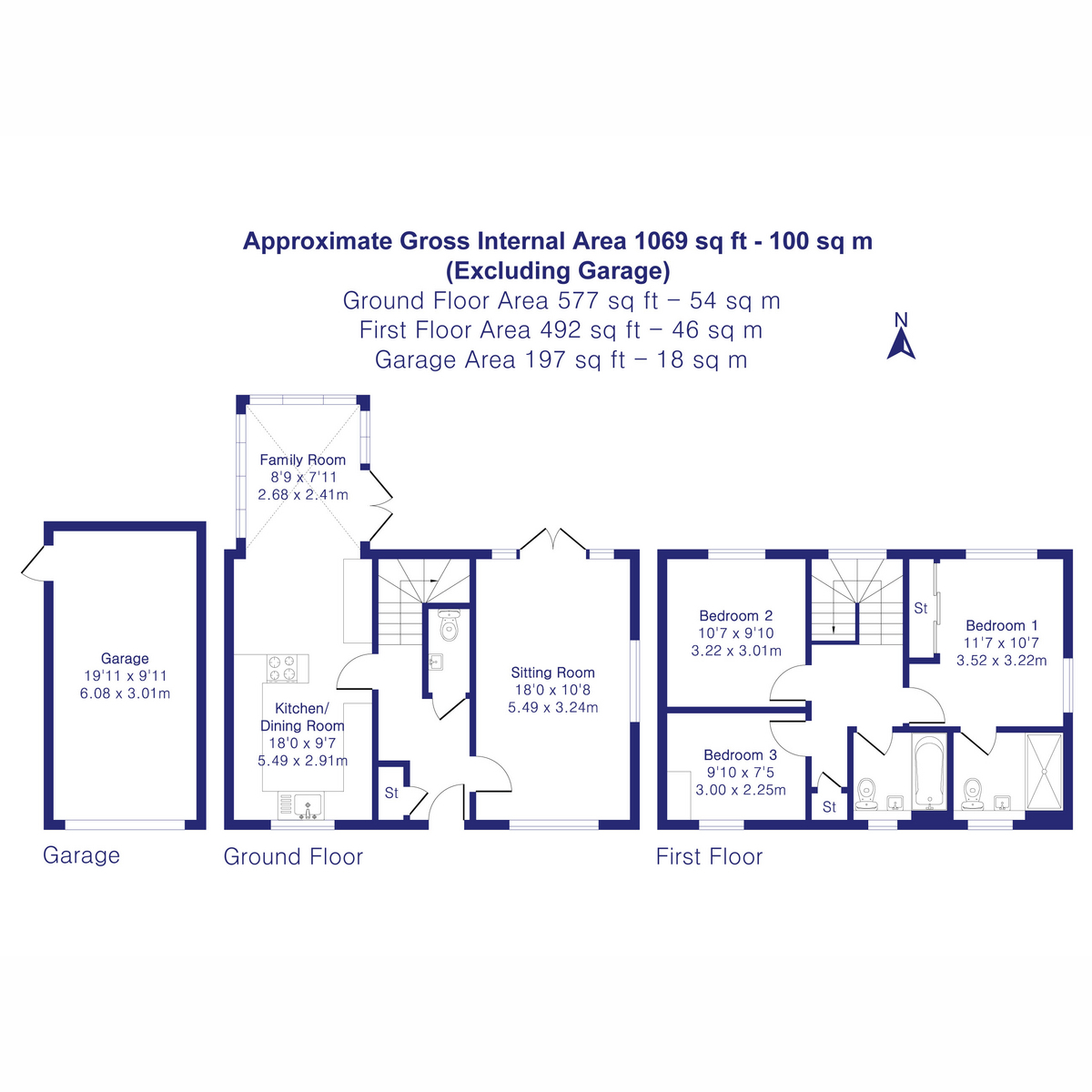 1, Raven Close, Upper Heyford floorplan