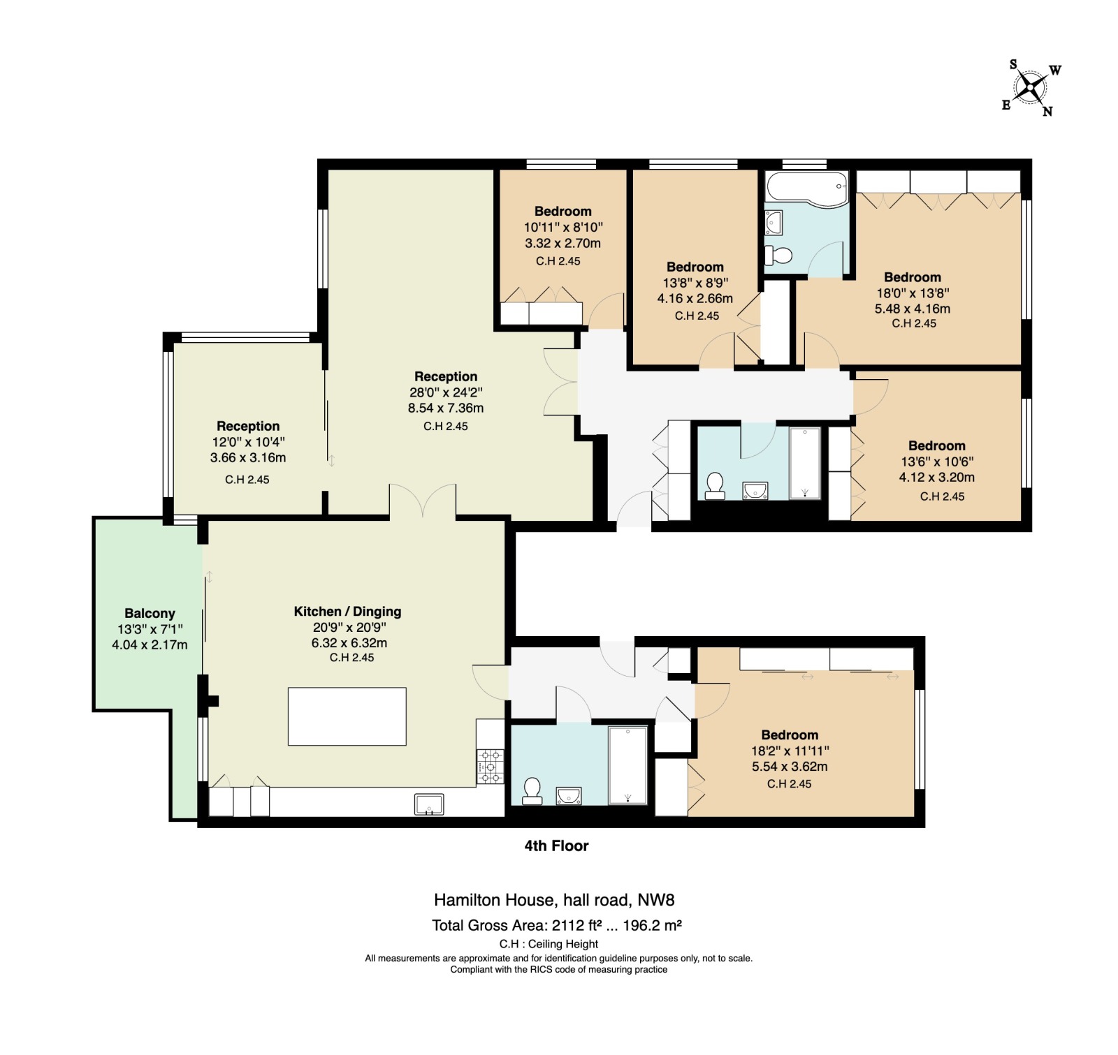 8-9, Hamilton House, London floorplan
