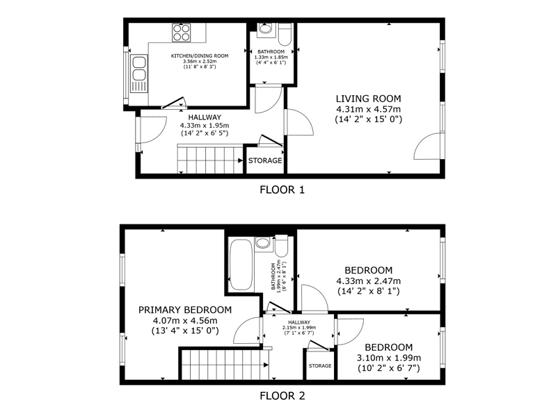 13, St. Mary Lane, Morpeth floorplan