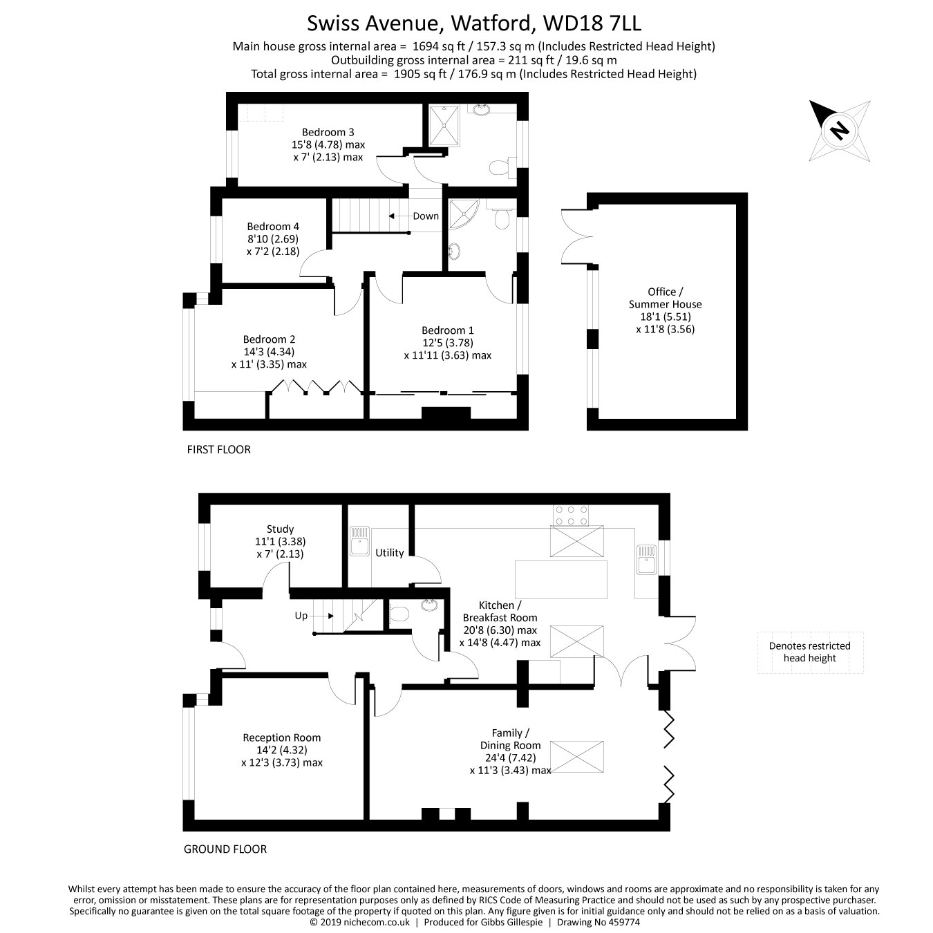 4 Bedrooms Semi-detached house for sale in Swiss Avenue, Watford, Hertfordshire WD18