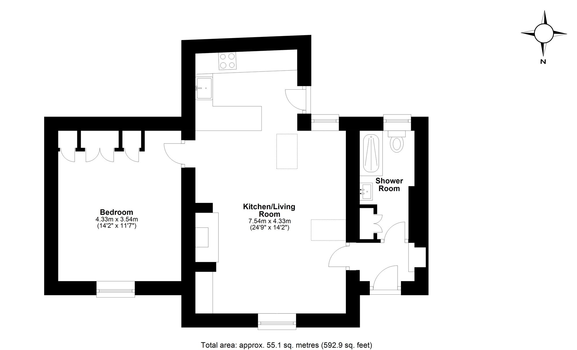 Belle Vue Cottage, Hexham floorplan
