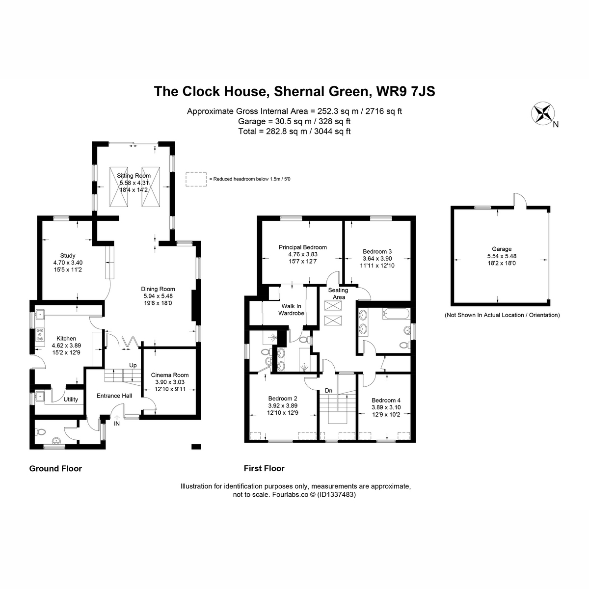 The Clock House, Shernal Green, Droitwich floorplan