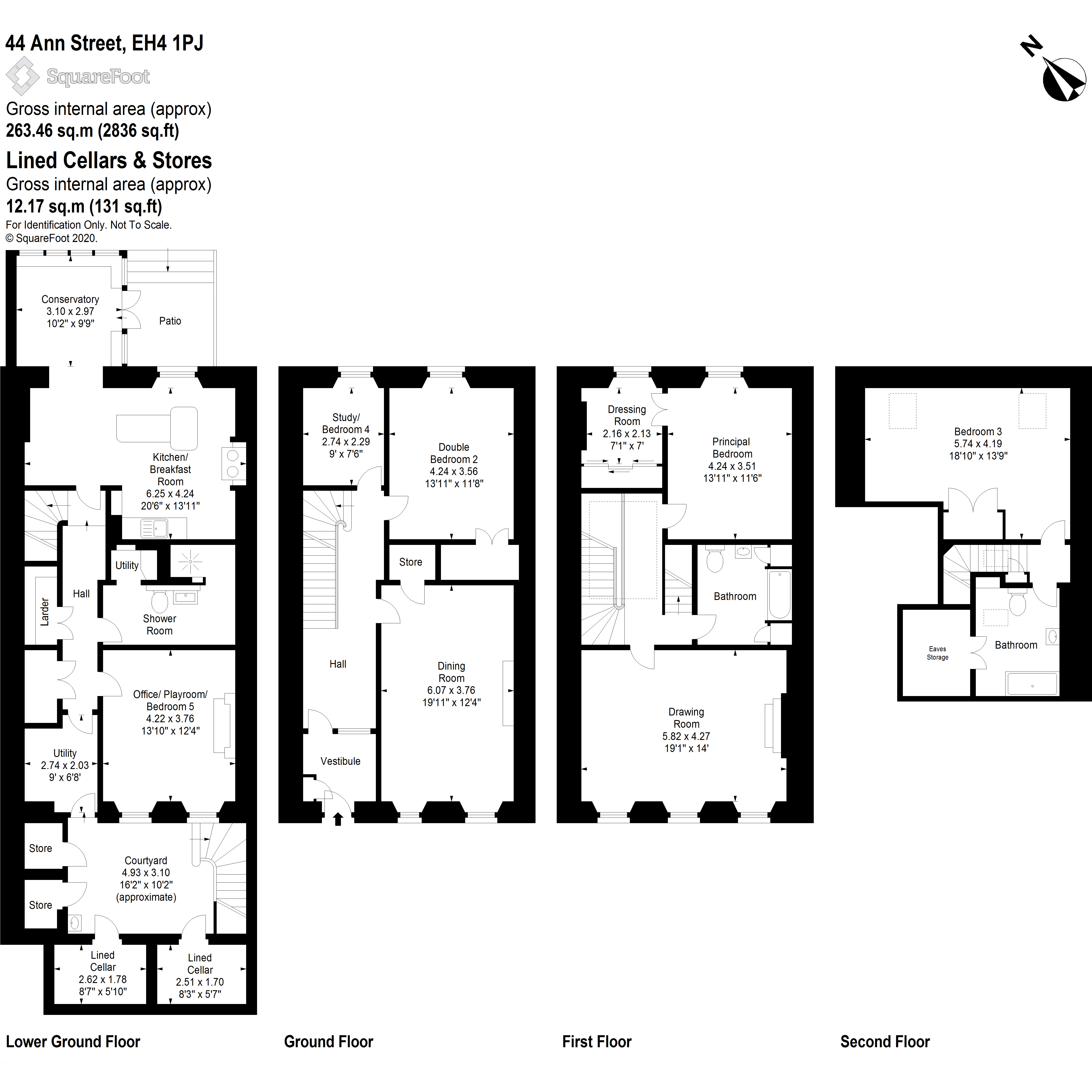 44 Ann Street, Stockbridge, Edinburgh EH4, 4 bedroom terraced house for ...