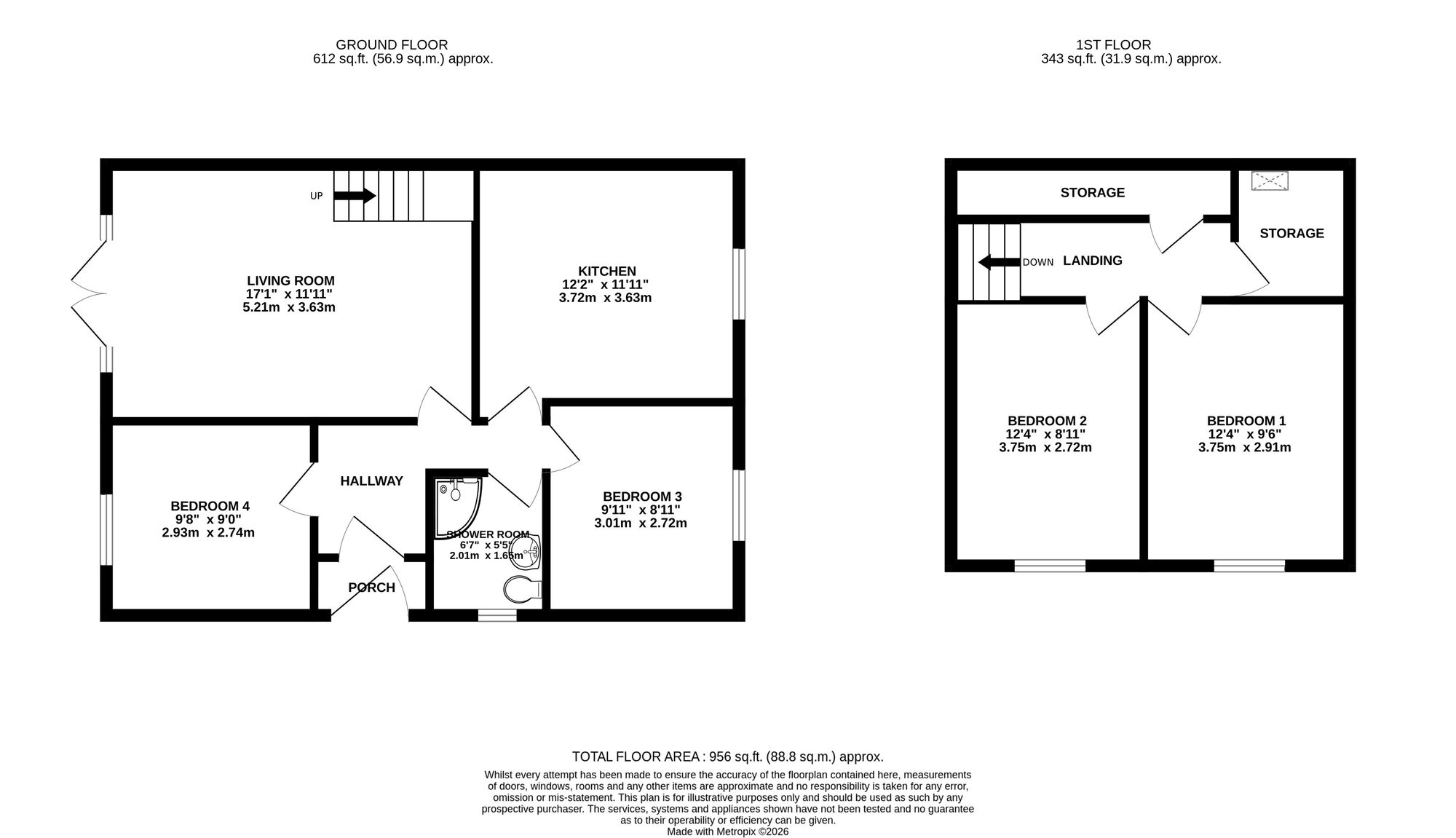 13 Arran Close, Newport floorplan