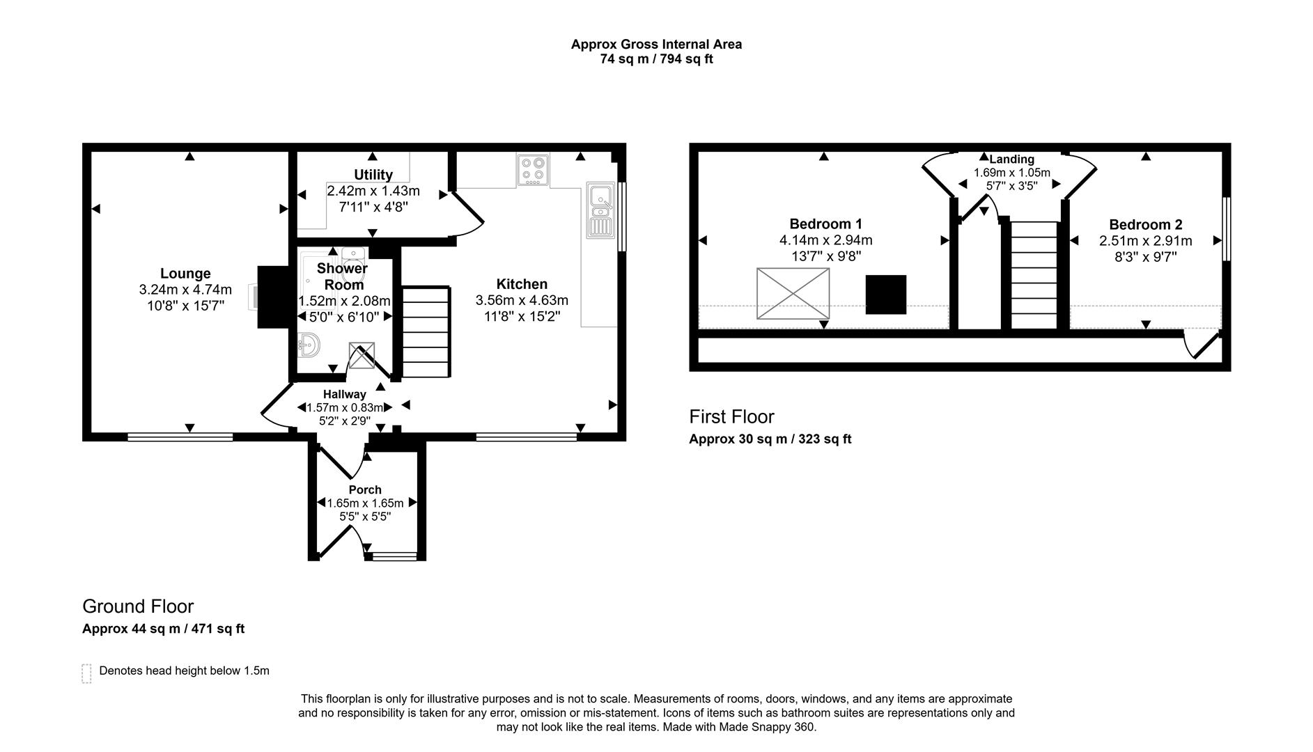 15, Burgage Green Close, Haverfordwest floorplan