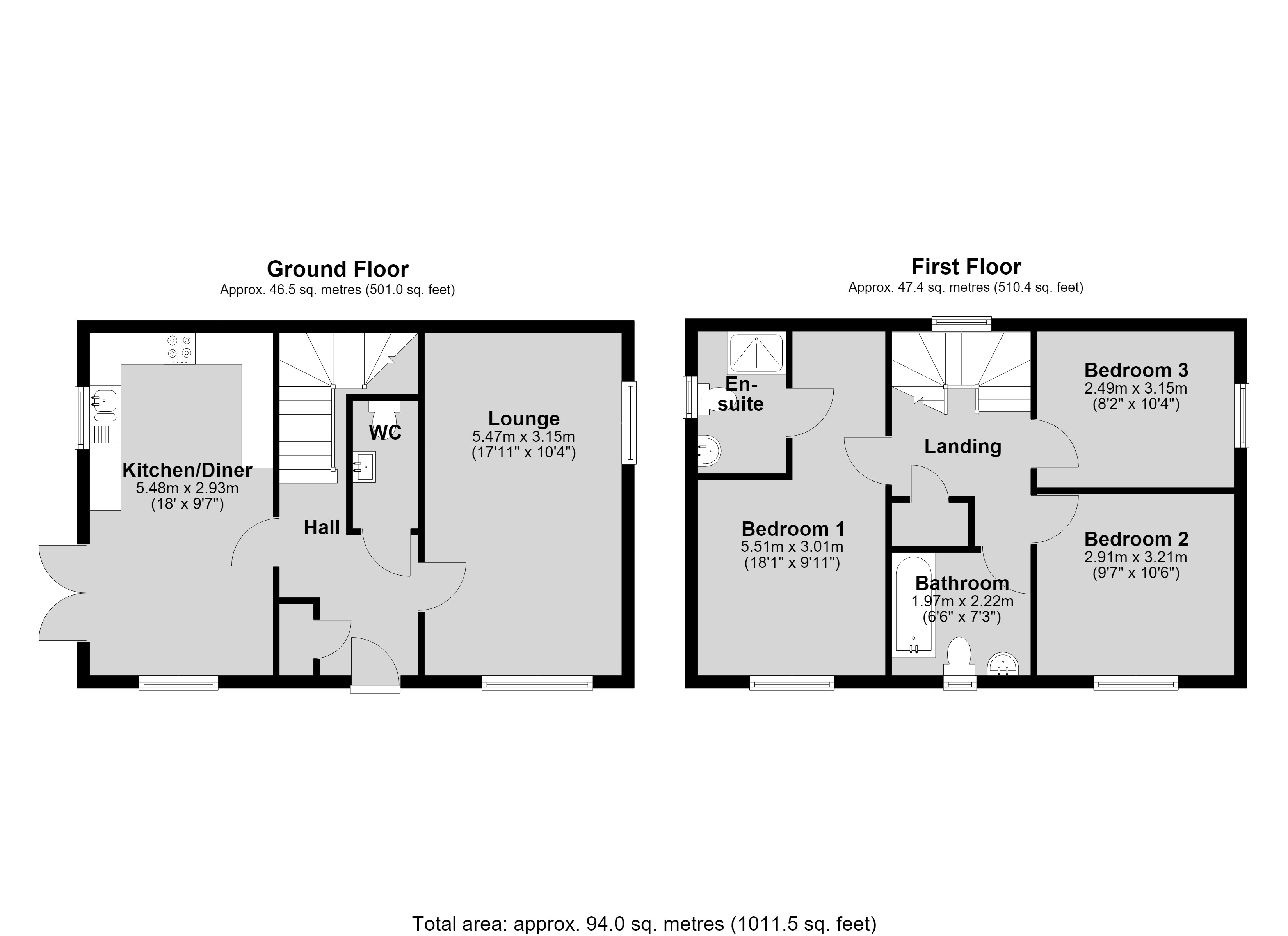 3, Swallow Gate, Lincoln floorplan