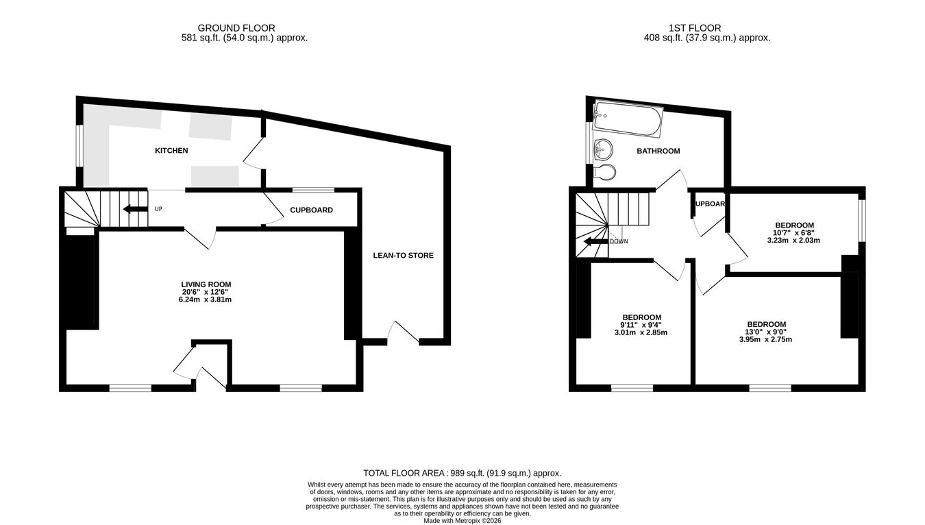 Brynawel, Brecon floorplan