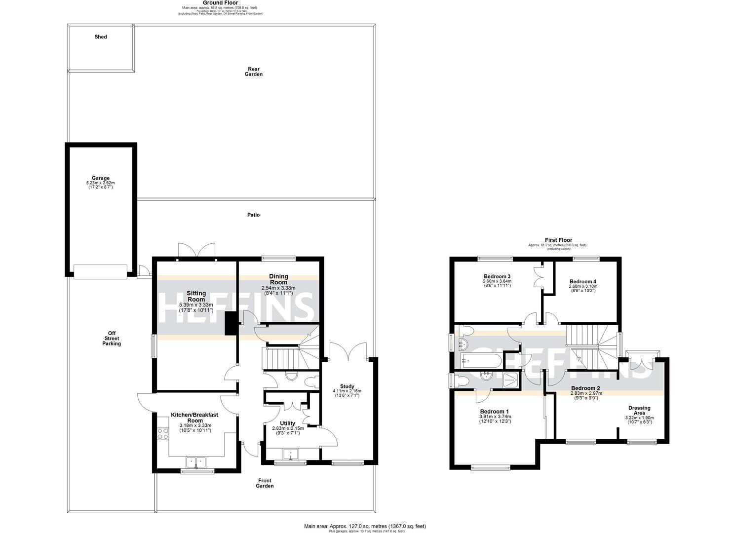 61, Ward Way, Witchford floorplan