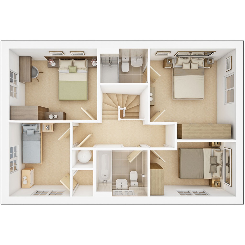 The Trusdale - Plot 106, Stour View, Pioneer Way, Brantham floorplan