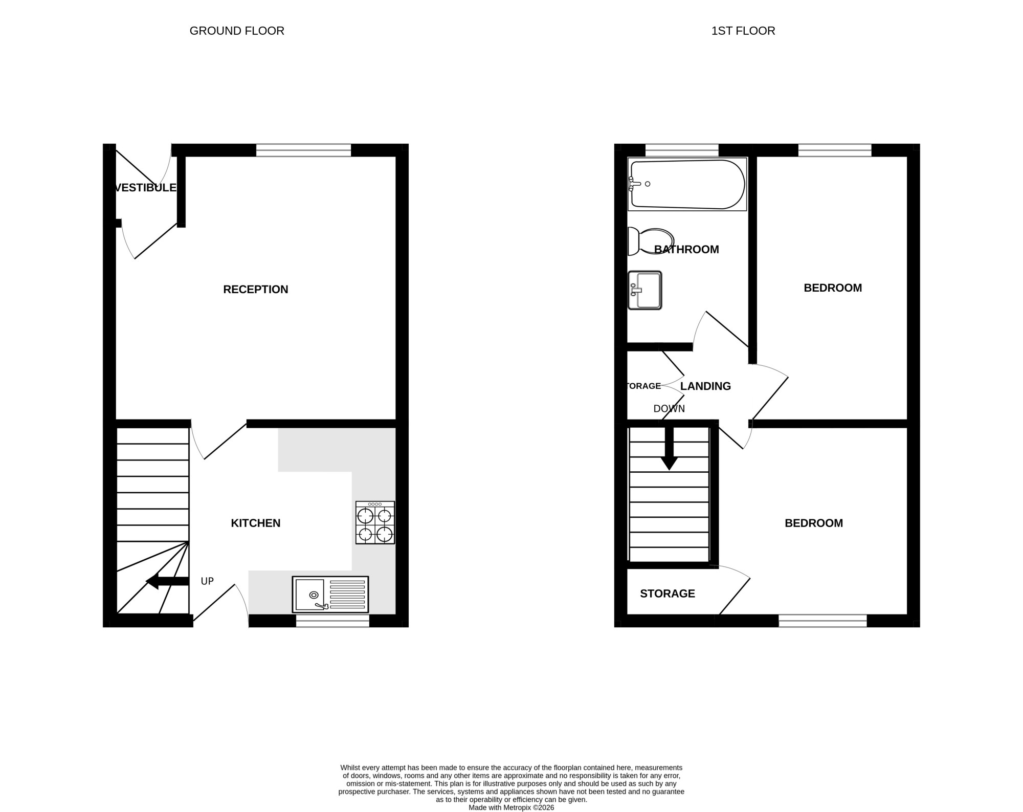 21, Butler Place, Preston floorplan