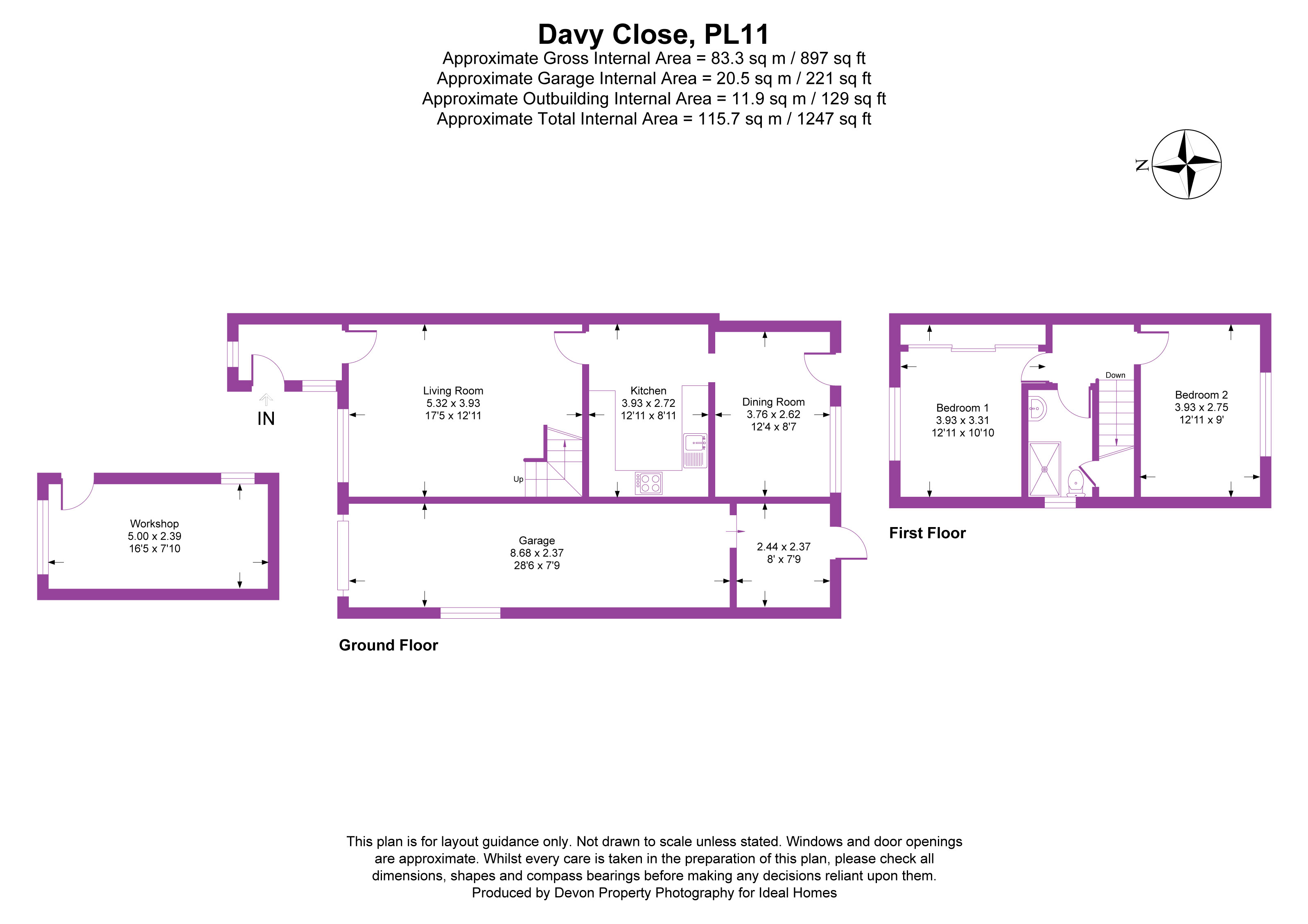 26, Davy Close, Cornwall floorplan