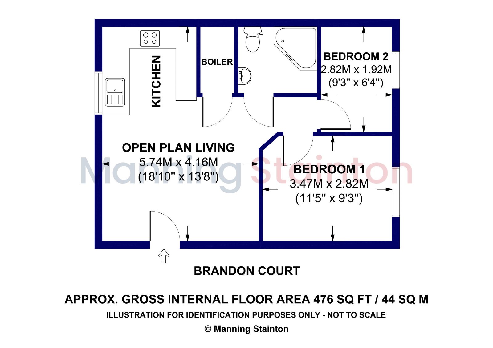 4, Brandon Court, West Yorkshire floorplan