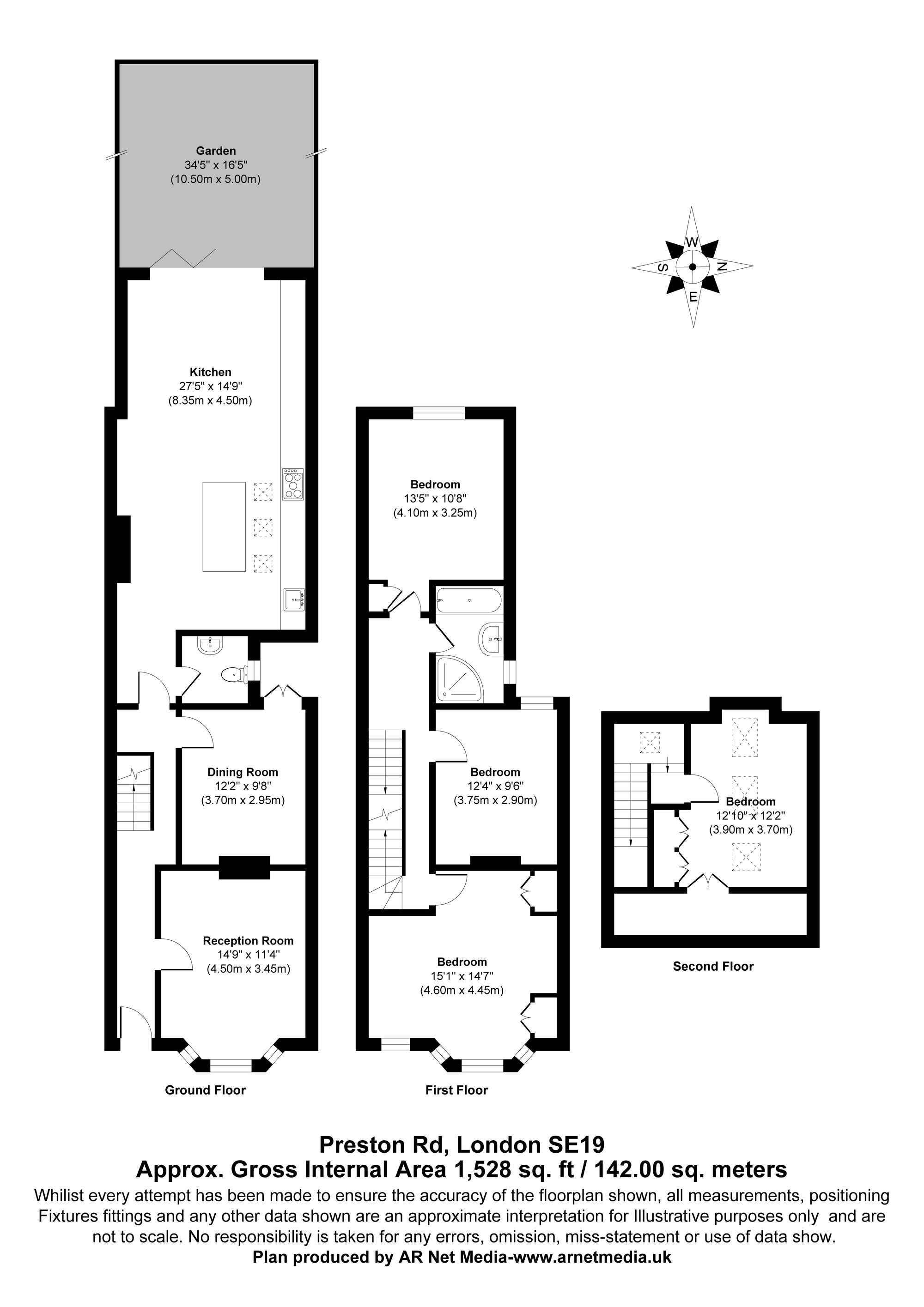 15 Preston Road, London floorplan
