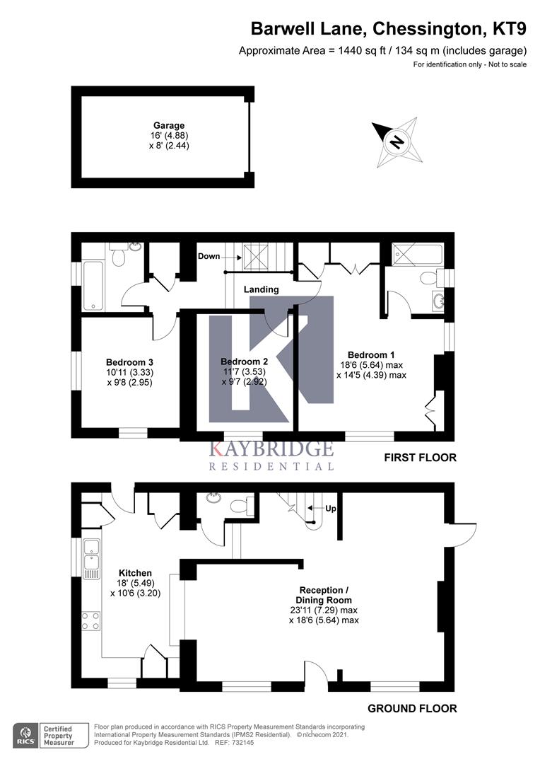 Barwell Lane, Chessington KT9, 3 bedroom linkdetached house for sale