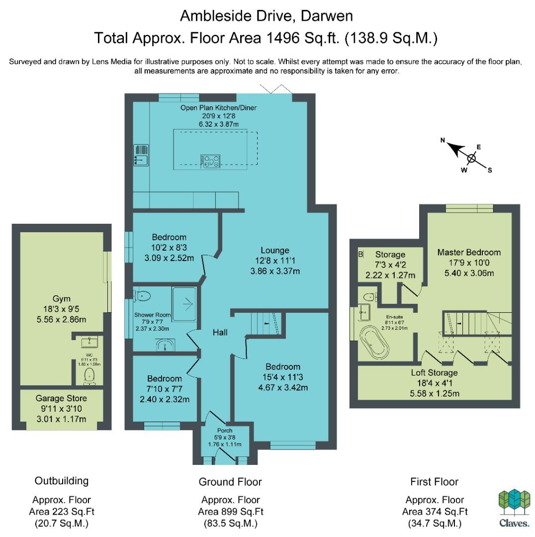 20, Ambleside Drive, Darwen floorplan