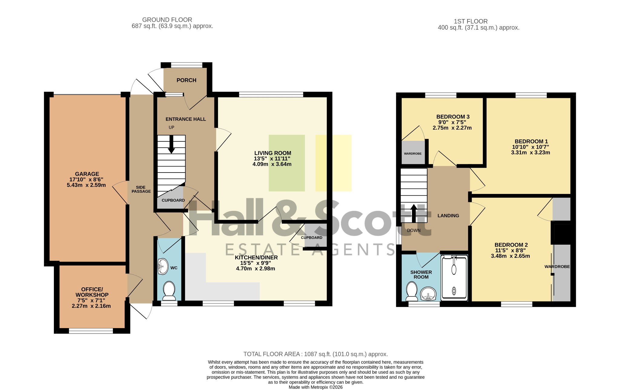 10 Kings Avenue, Ottery St Mary floorplan