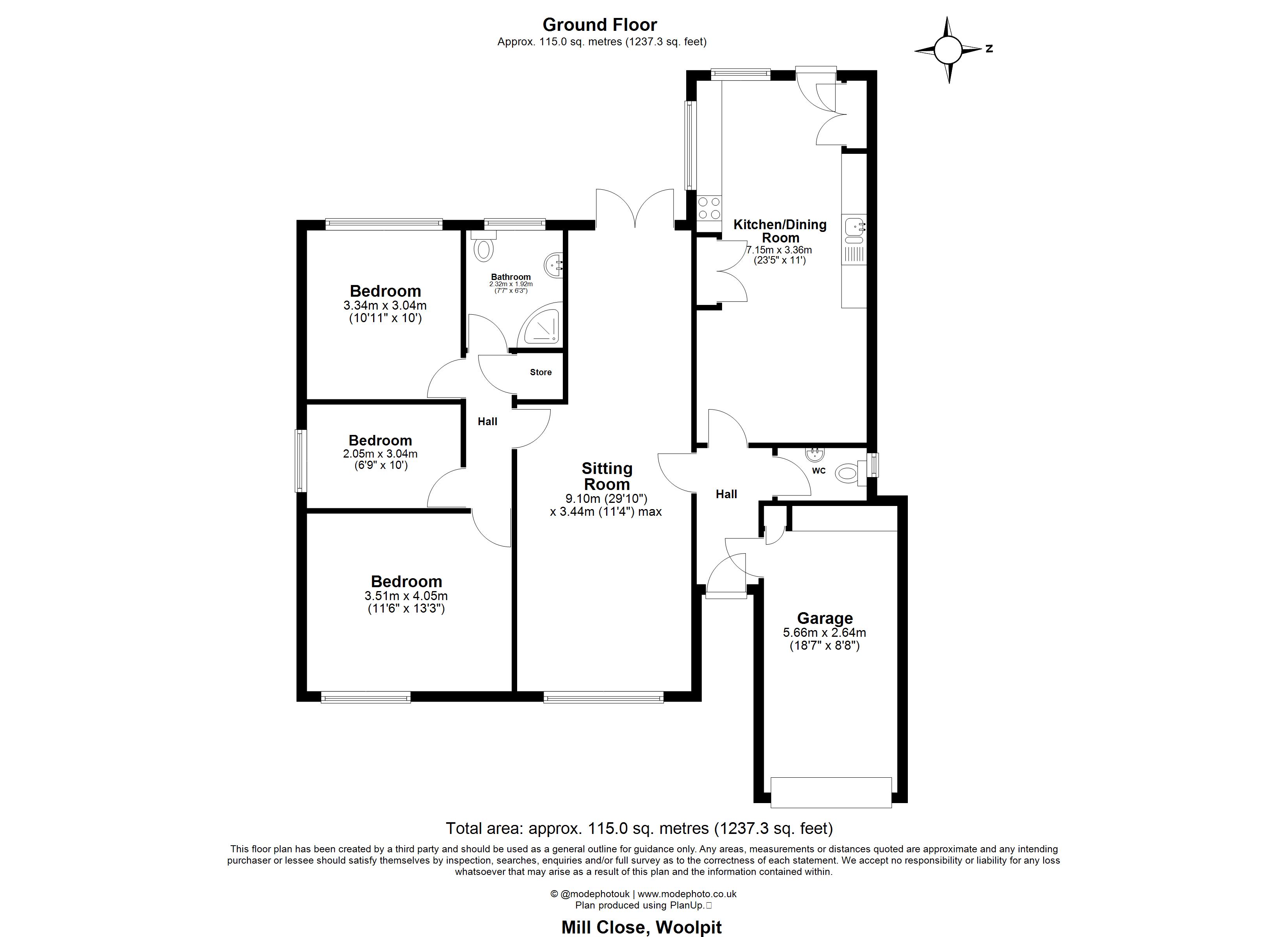 5, Mill Close, Bury St. Edmunds floorplan