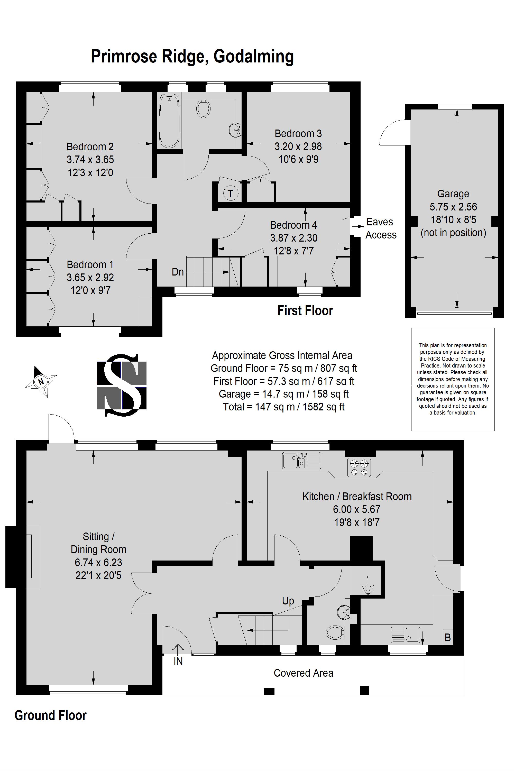 4 Bedrooms Detached house for sale in Primrose Ridge, Godalming GU7