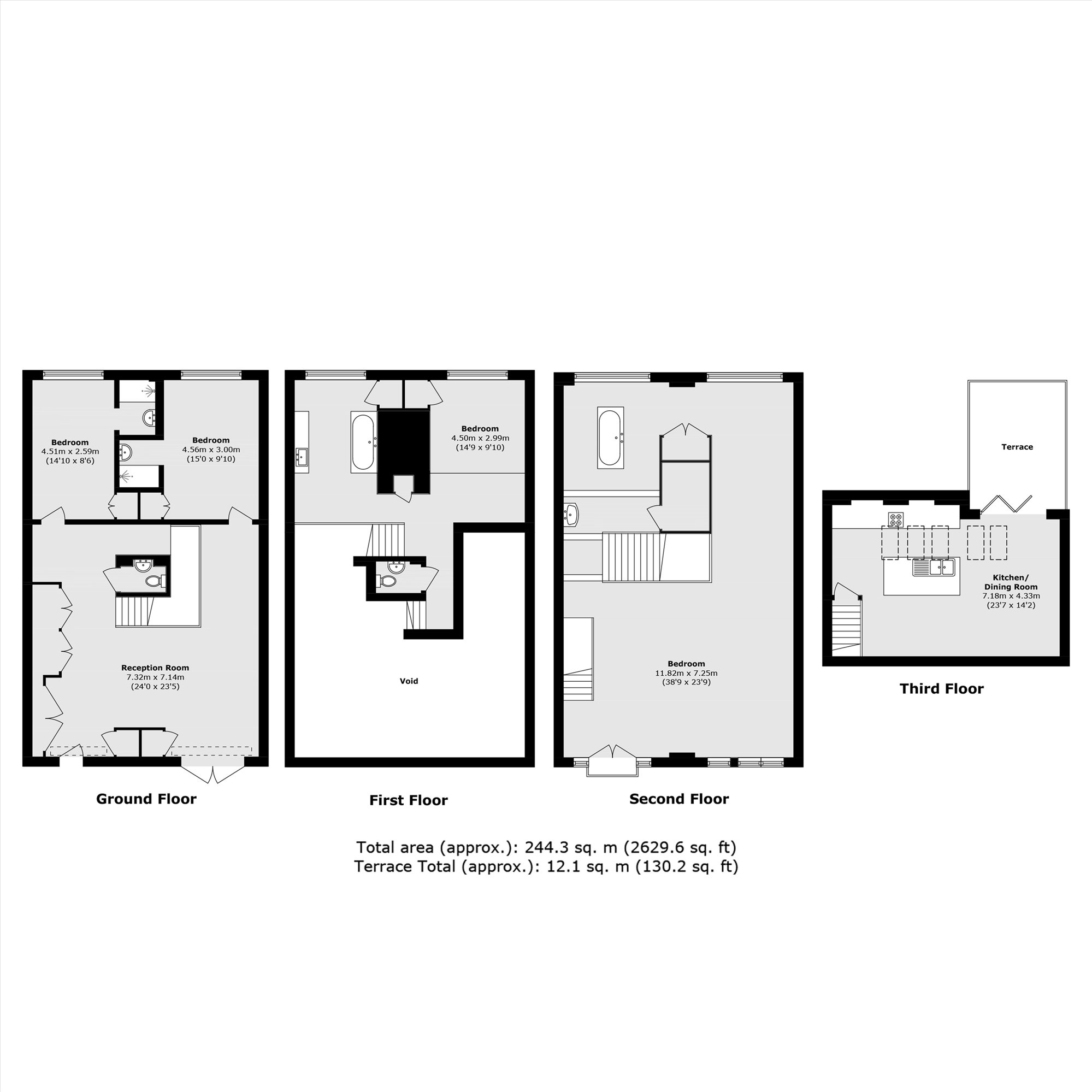 Unit 3, 31, Blenheim Gardens, London floorplan