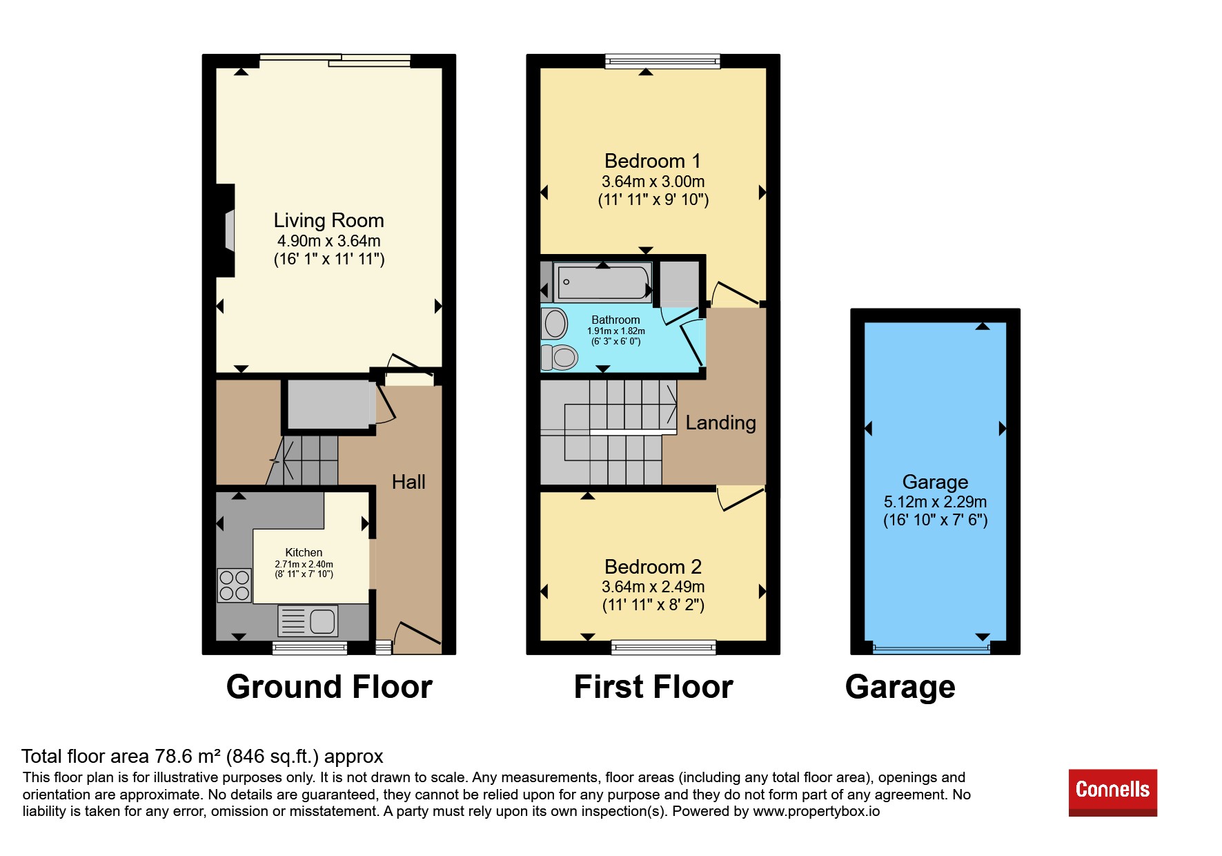 2, Chapman Close, Leamington Spa floorplan