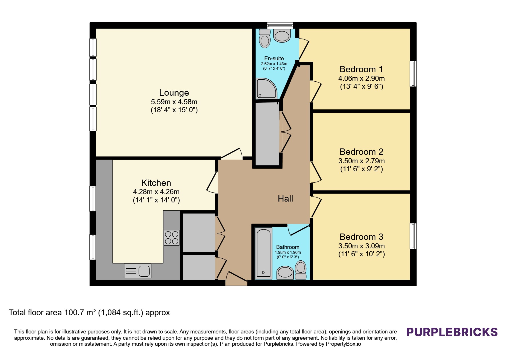 First floor, Flat 2, 6, The Crescent, Clydebank floorplan