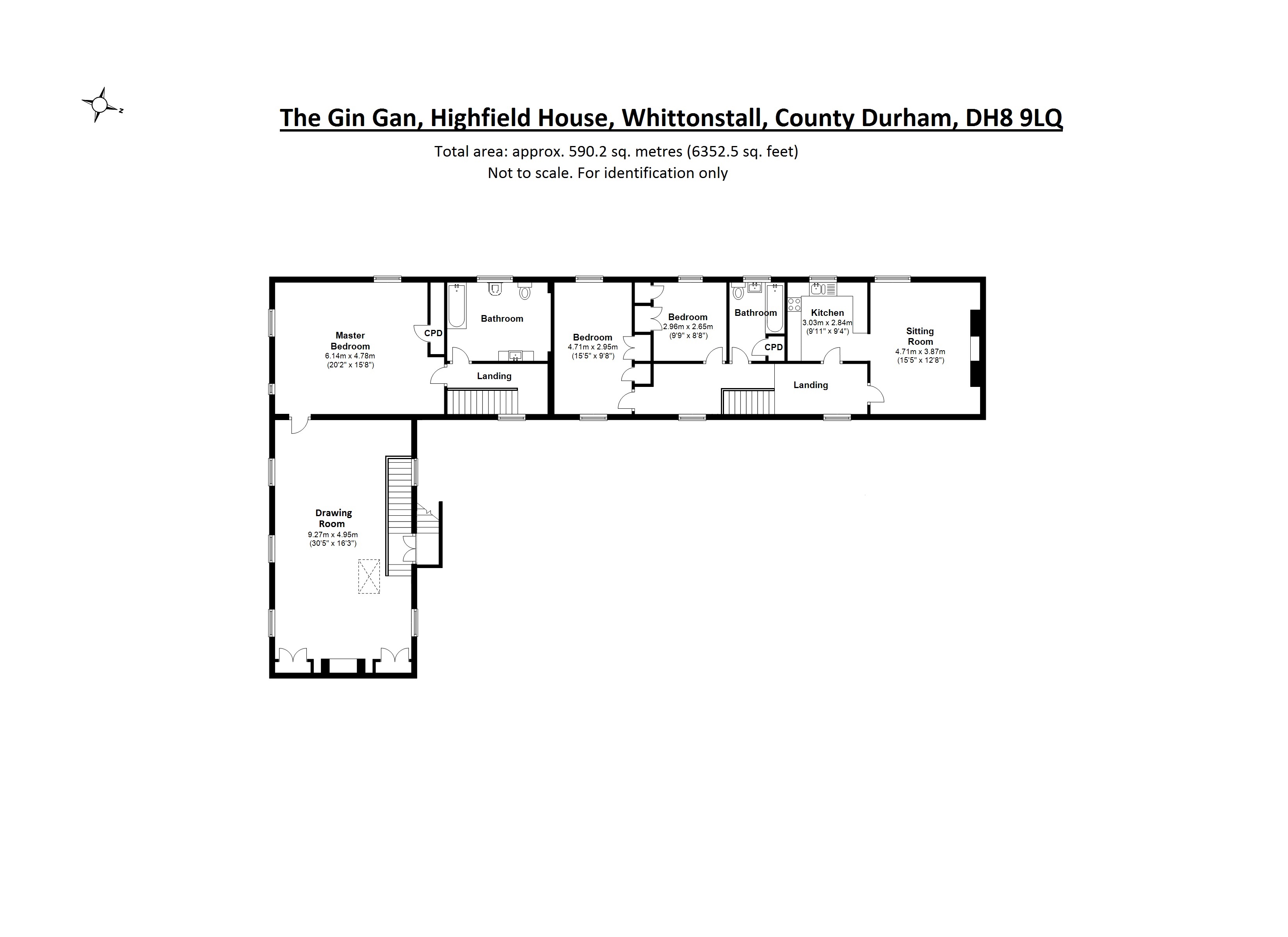 8 bed barn conversion for sale in The Gin Gan, Highfield Farm