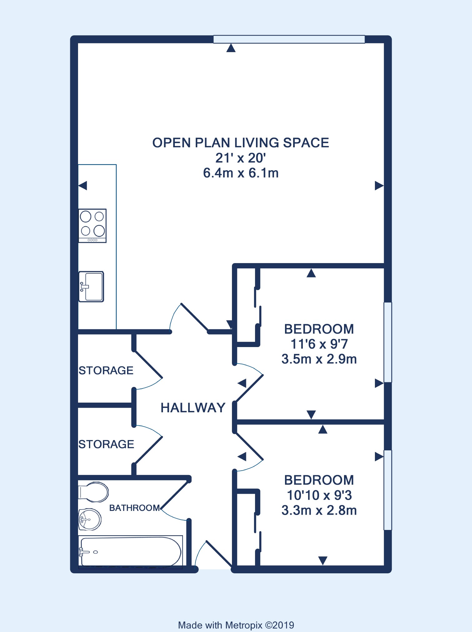 2 Bedrooms Flat for sale in Skypark Road, Bedminster, Bristol BS3